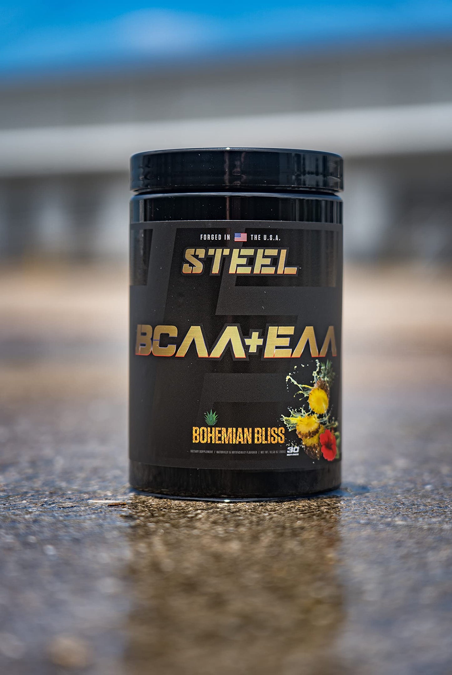 Steel Supplements High Performance BCAA EAA Powder 10.58 Ounce