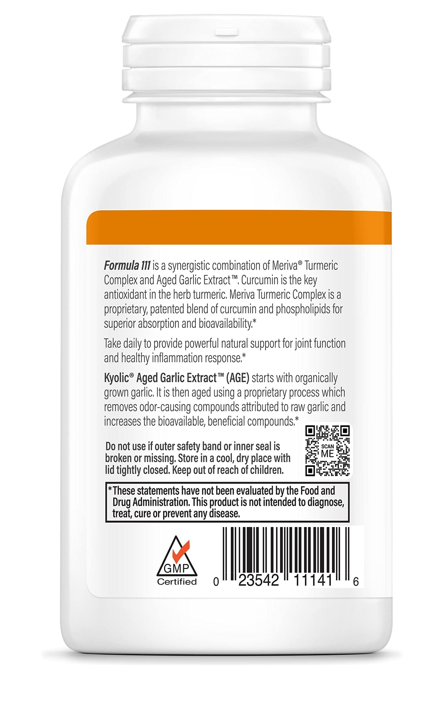 Kyolic Aged Garlic Extract Formula 111 Capsules, 100