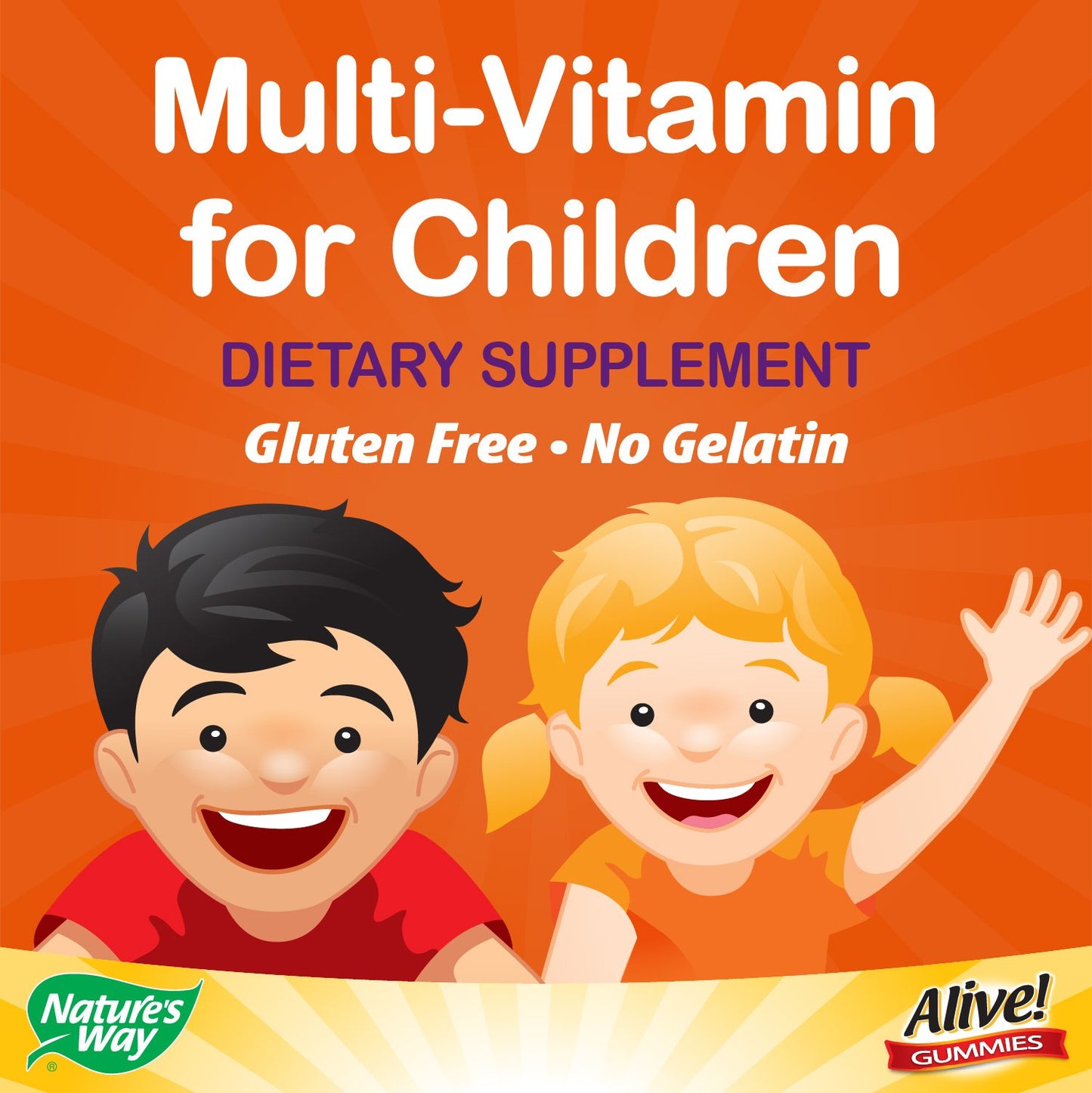 Nature's Way Alive Children's Multi-Vitamin Gummies, 90 Count