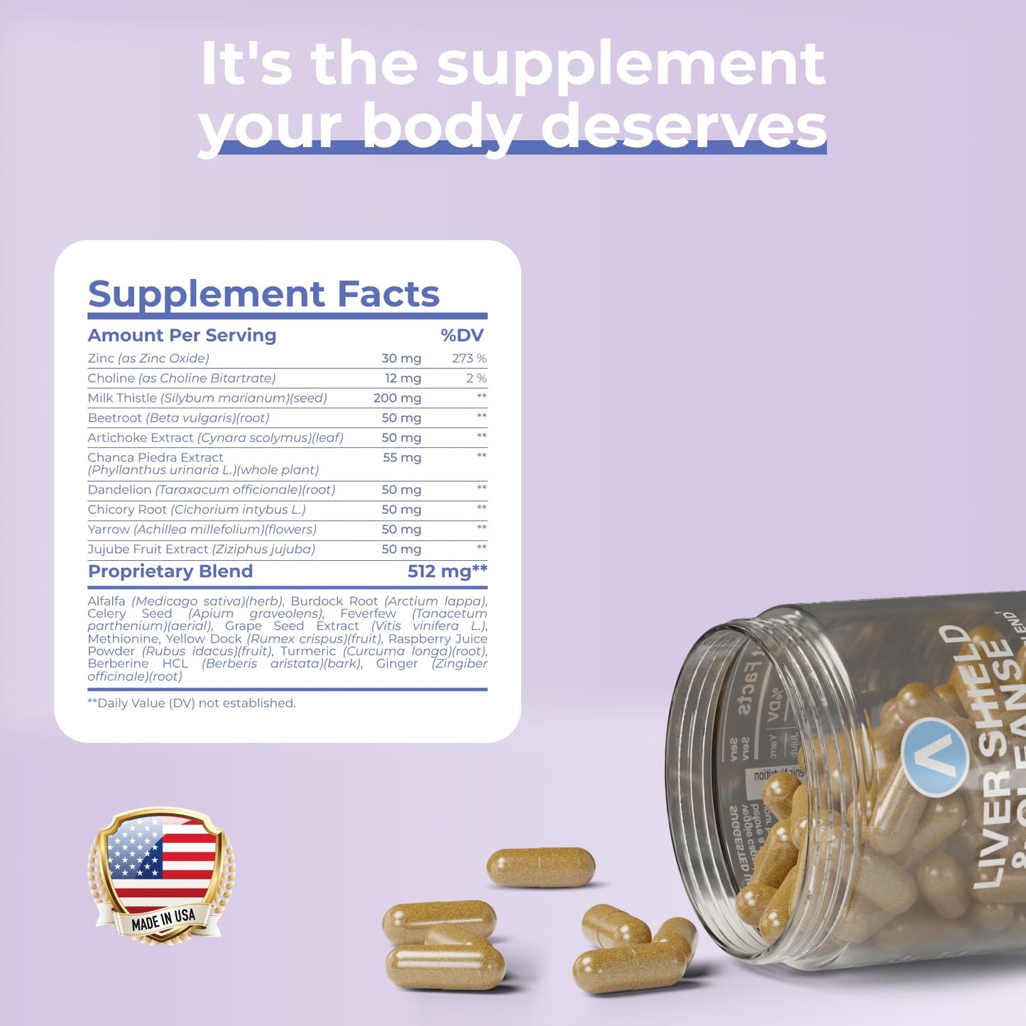 Avenir Nutrition Liver Shield & Cleanse 60 Capsules