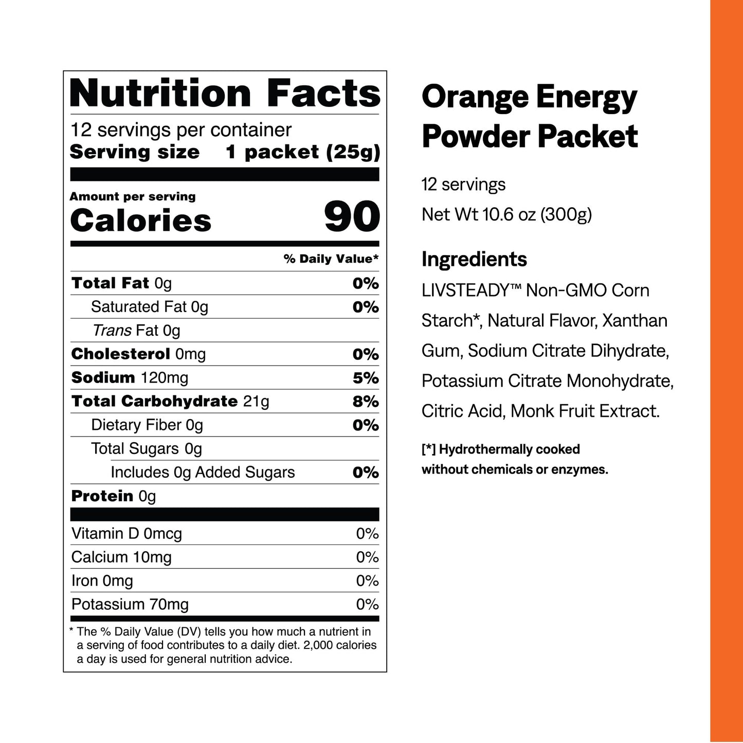 UCAN Energy Powder Tropical Orange, 10.6 oz