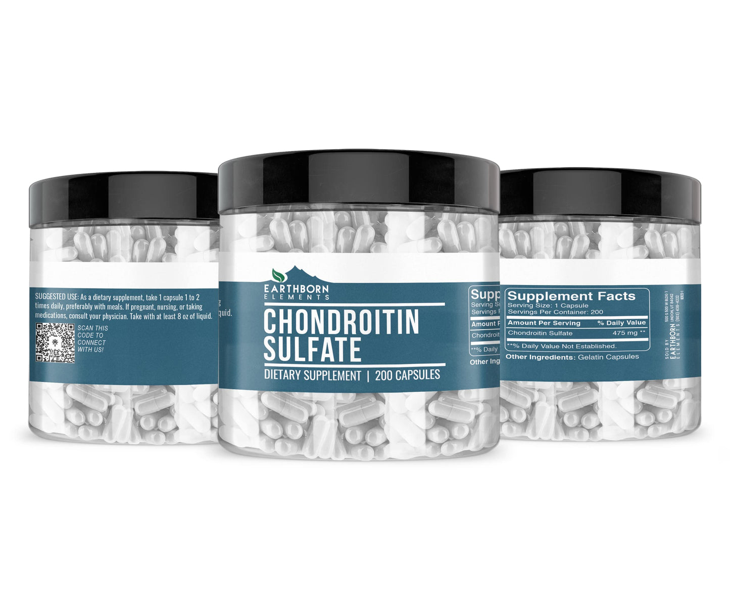 Earthborn Elements Chondroitin Sulfate Capsules, 200 Count