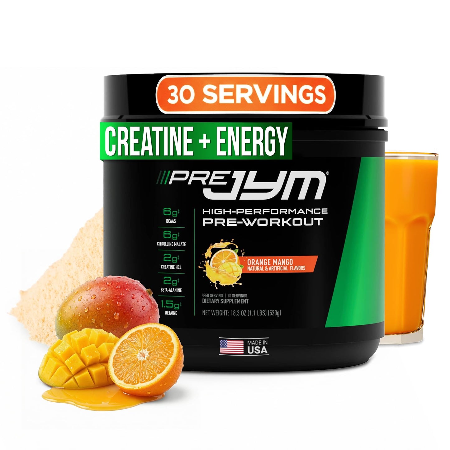 JYM Supplement Science PRE JYM Powder 30 Servings