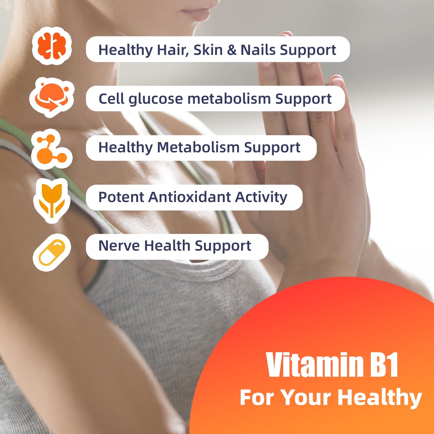 NoMiLu Vitamin B1 750 mg Capsule, 120 Capsules