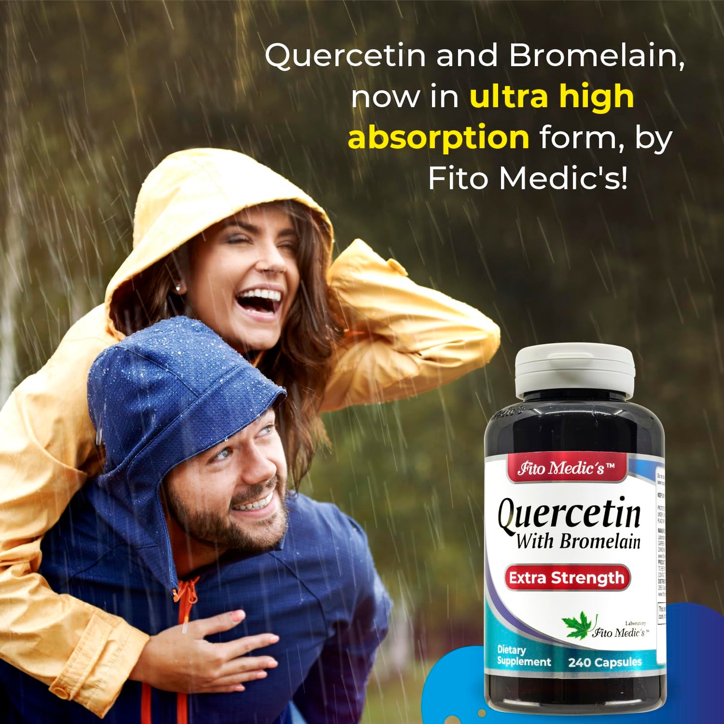 FITO MEDIC'S Quercetin with Bromelain, 240 Capsules