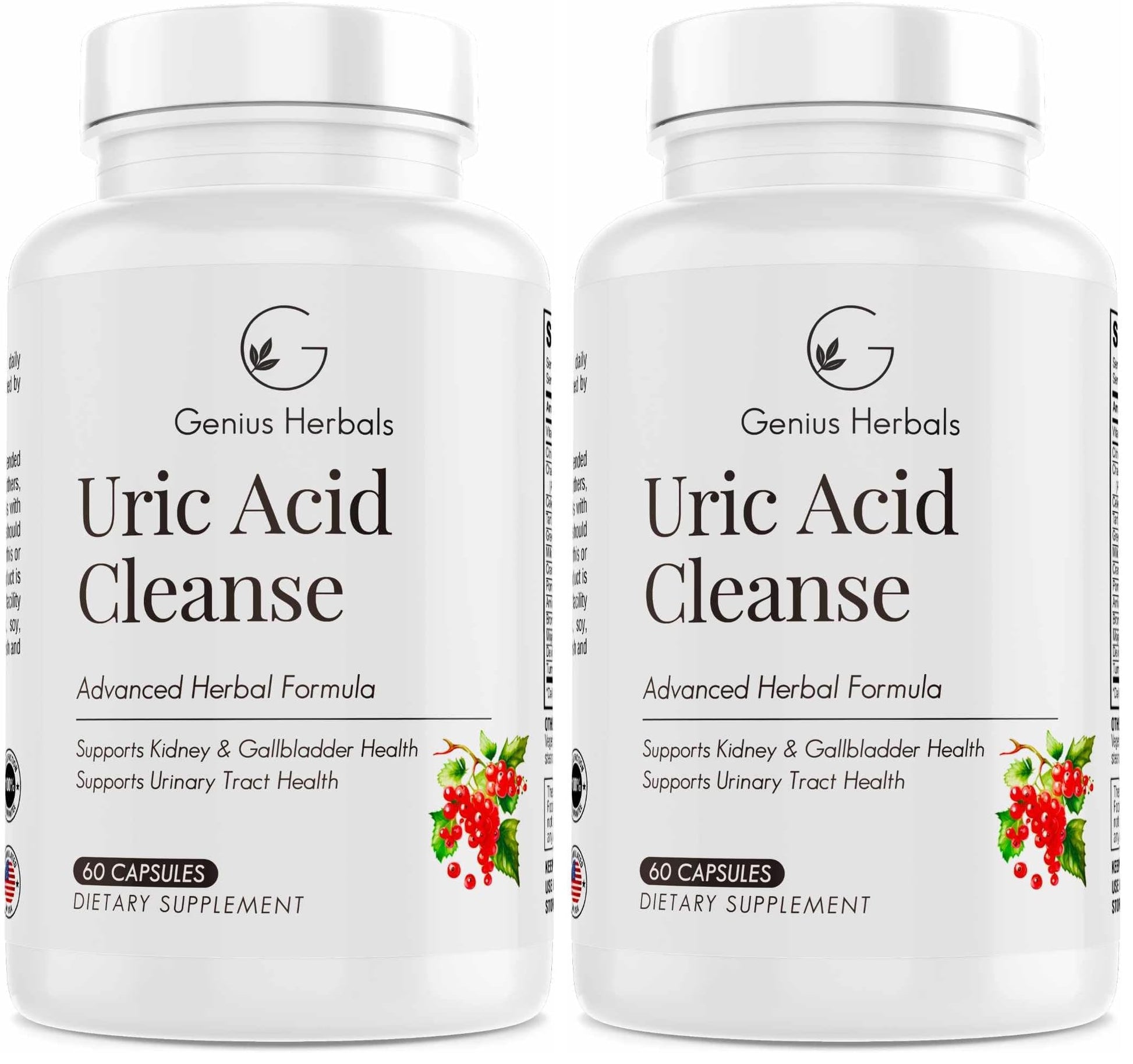 GENIUS HERBALS Uric Acid Cleanse Capsules 120