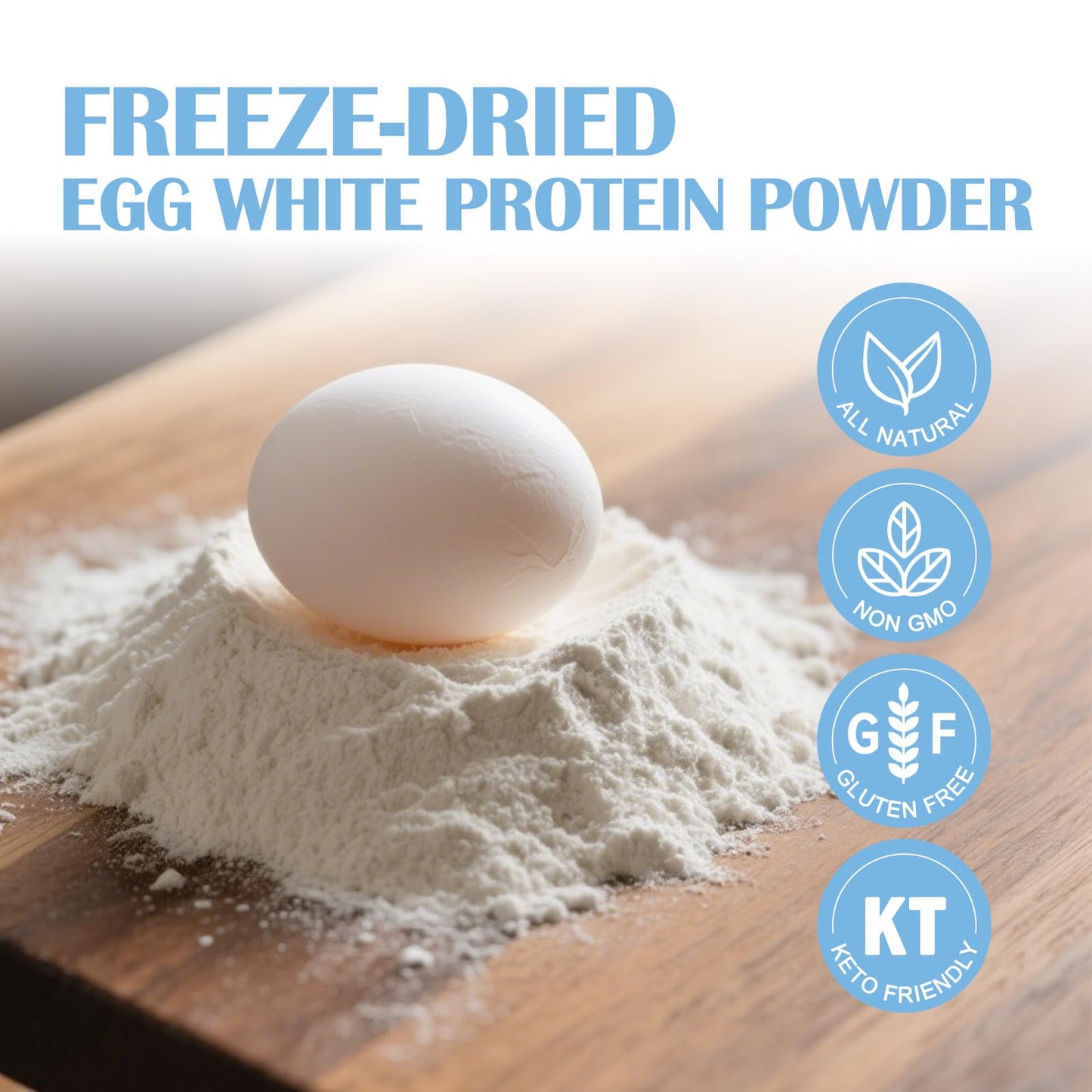 Zorvita Freeze-dried Egg White Powder 8 oz