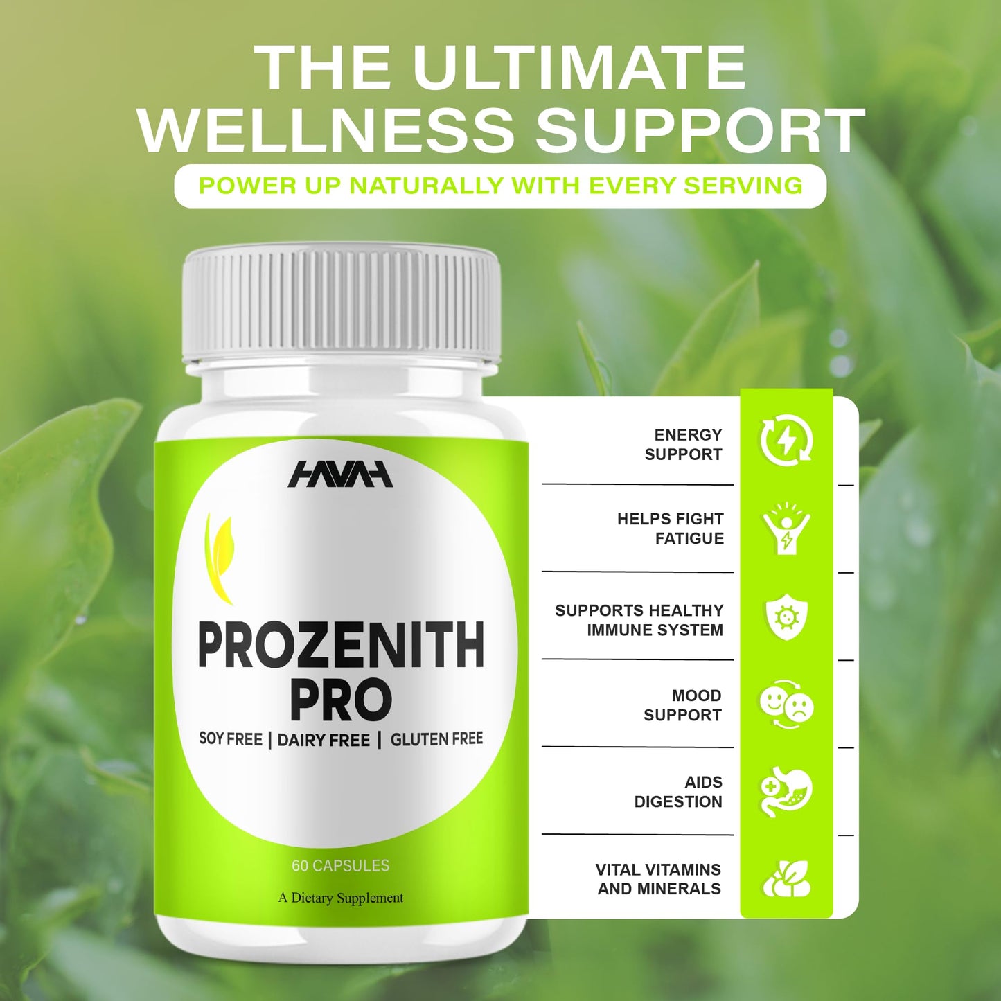 Havah Prozenith Pro Overall Health Support Supplement Capsules 120