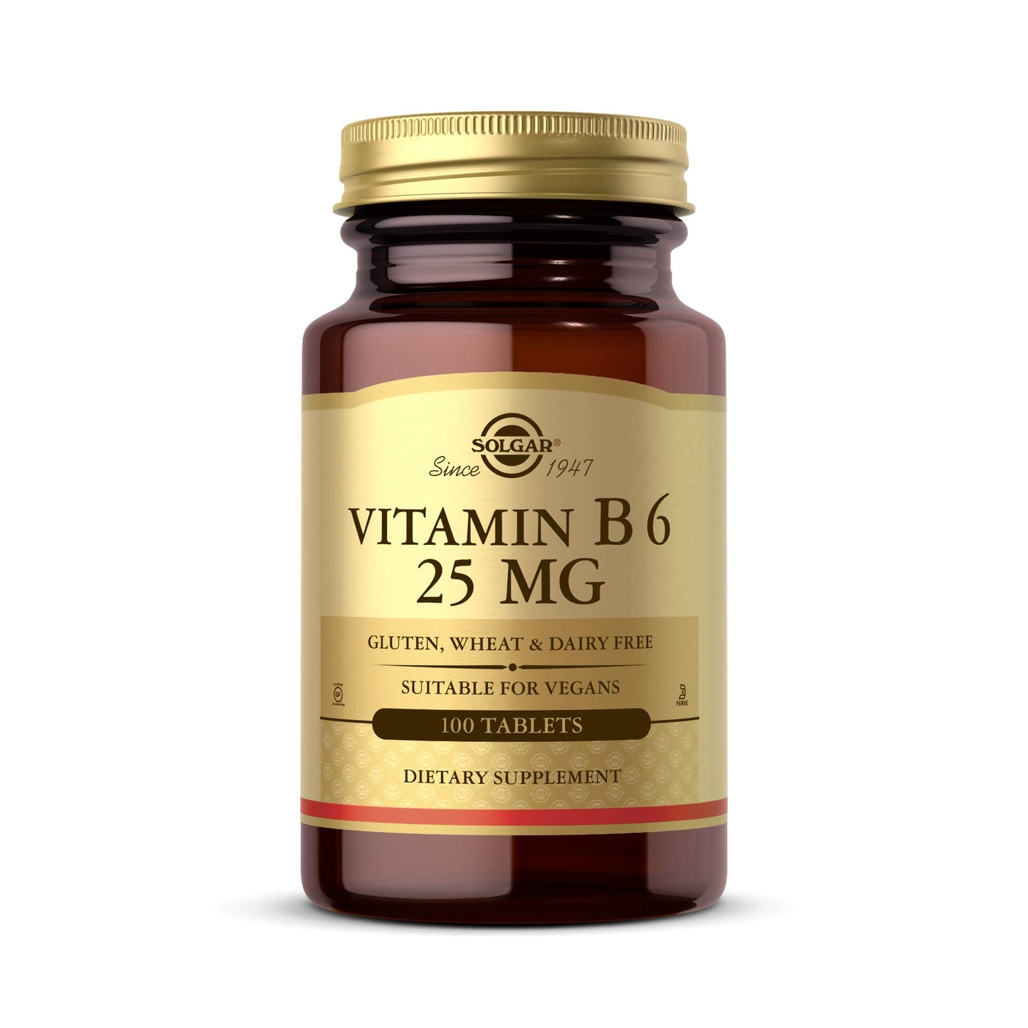 Solgar Vitamin B6 25 mg, 100 Tablets