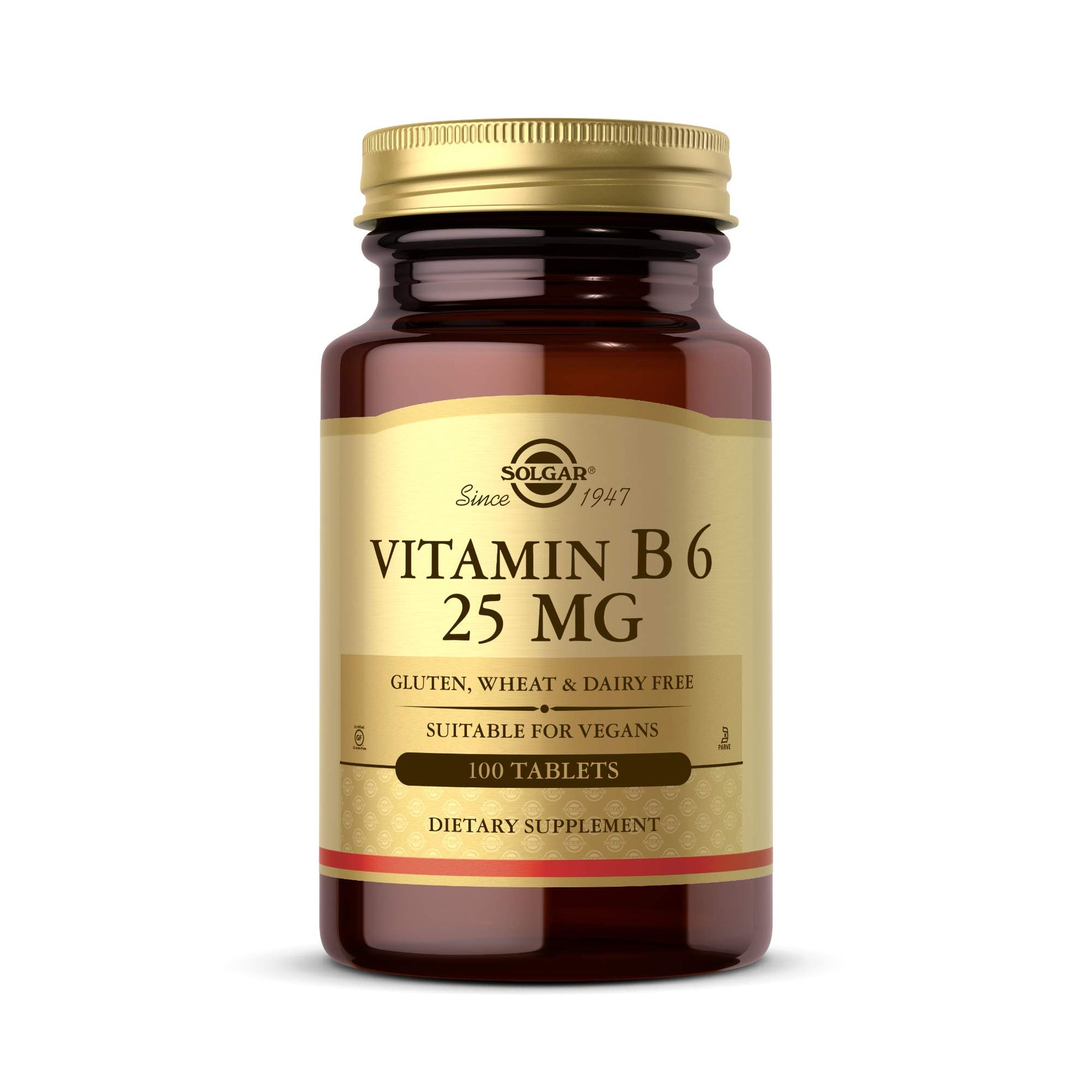Solgar Vitamin B6 25 mg, 100 Tablets