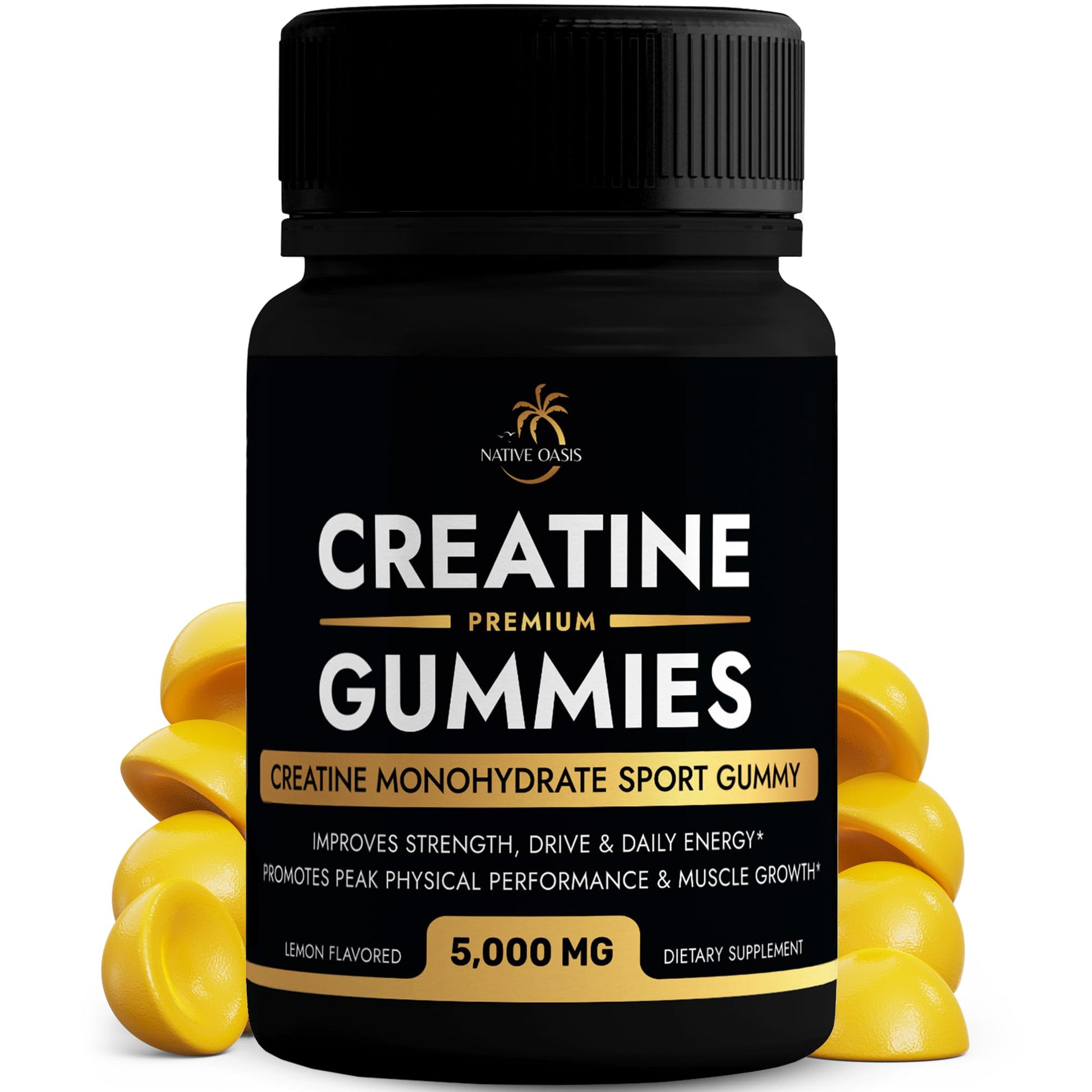 NATIVE OASIS Creatine Monohydrate Gummy 60 Count
