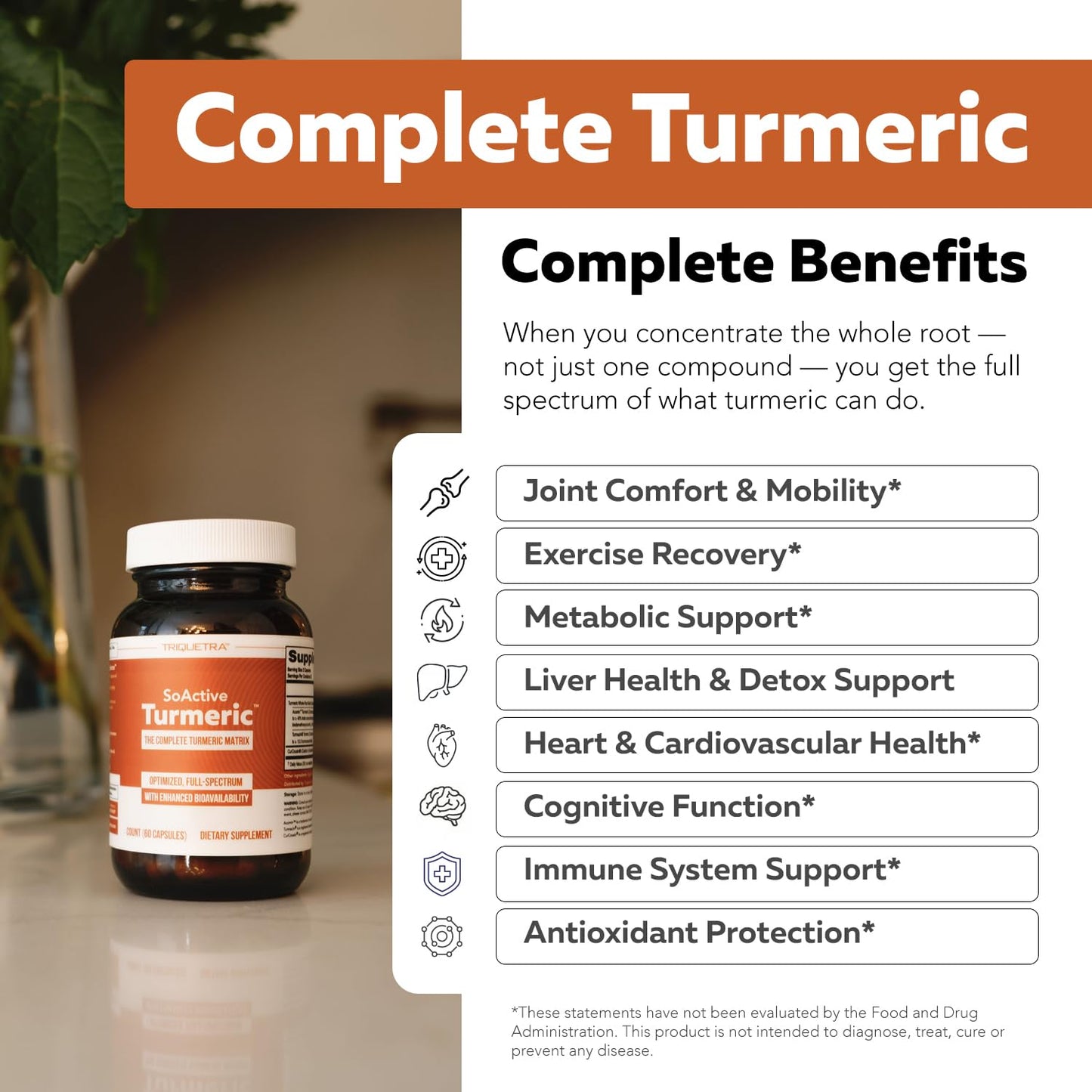 Triquetra Health SoActive Turmeric - Whole Root Matrix 60 Capsules
