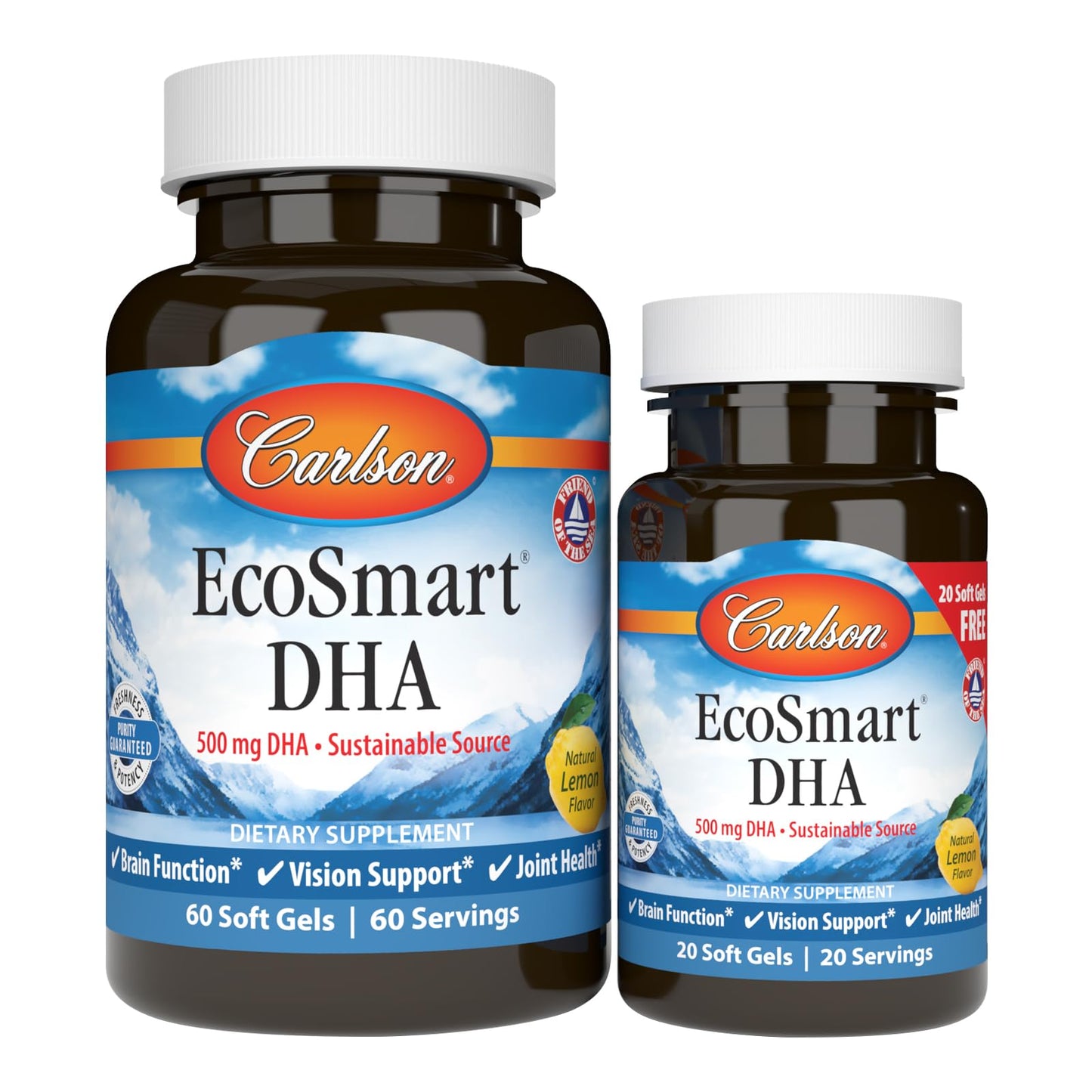Carlson EcoSmart DHA Softgels 80 Count