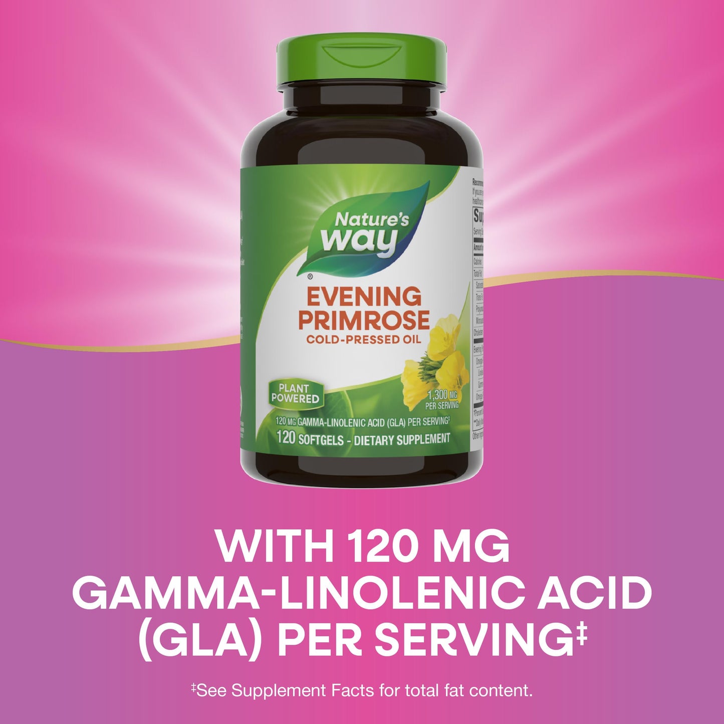 Nature's Way Evening Primrose Oil Softgels 120 Count