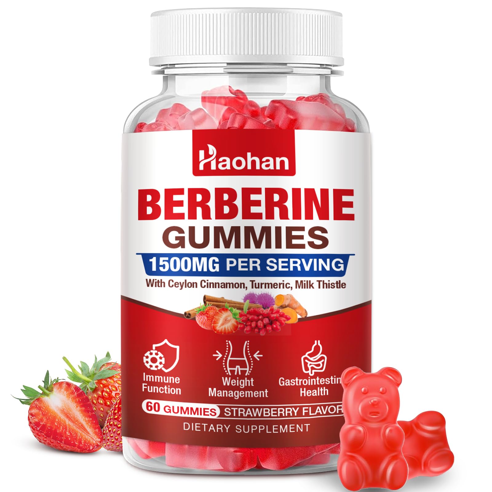 Haohan Berberine Gummies 60 Count