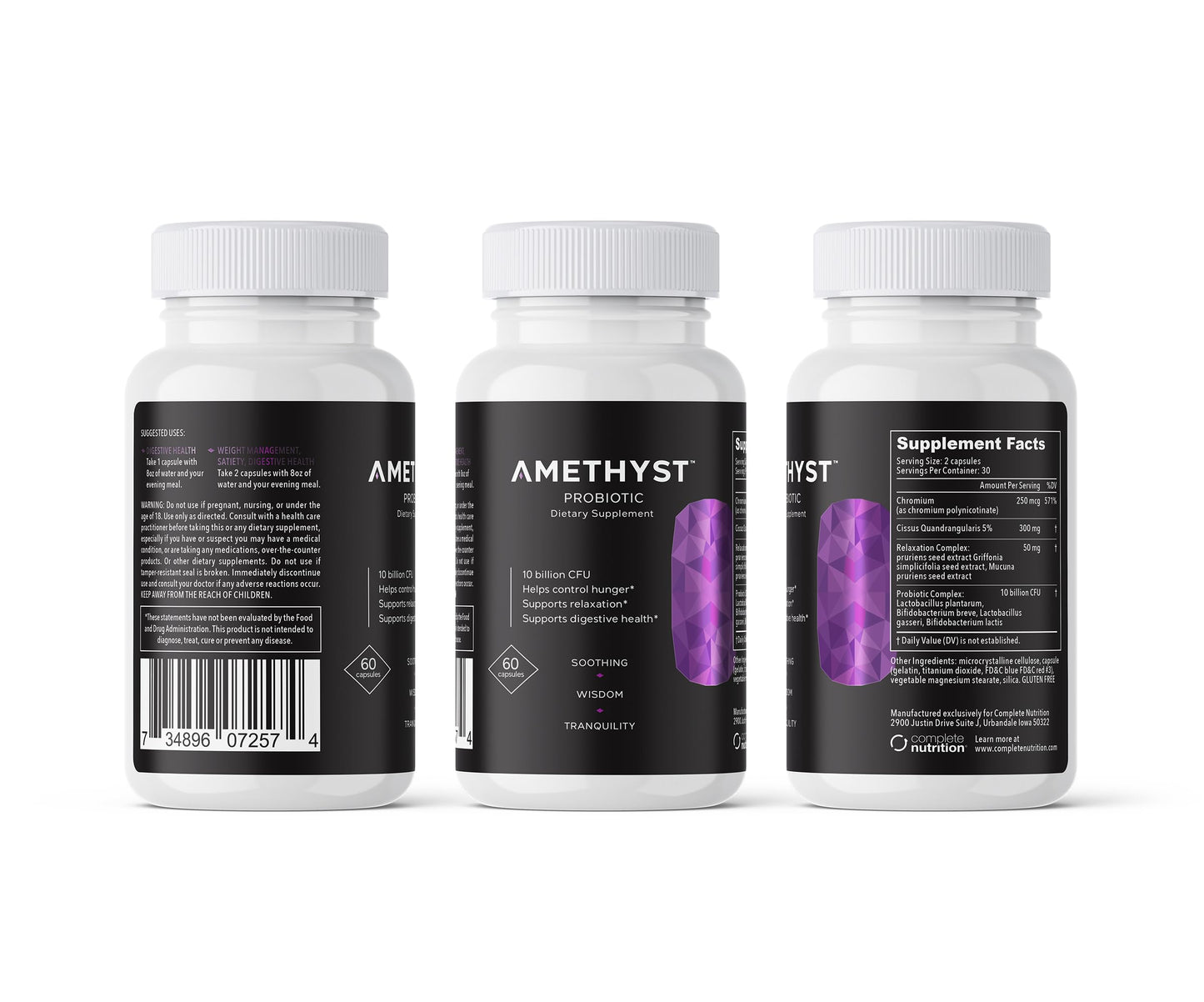 Complete Nutrition Amethyst Probiotic Supplement 1 Capsule