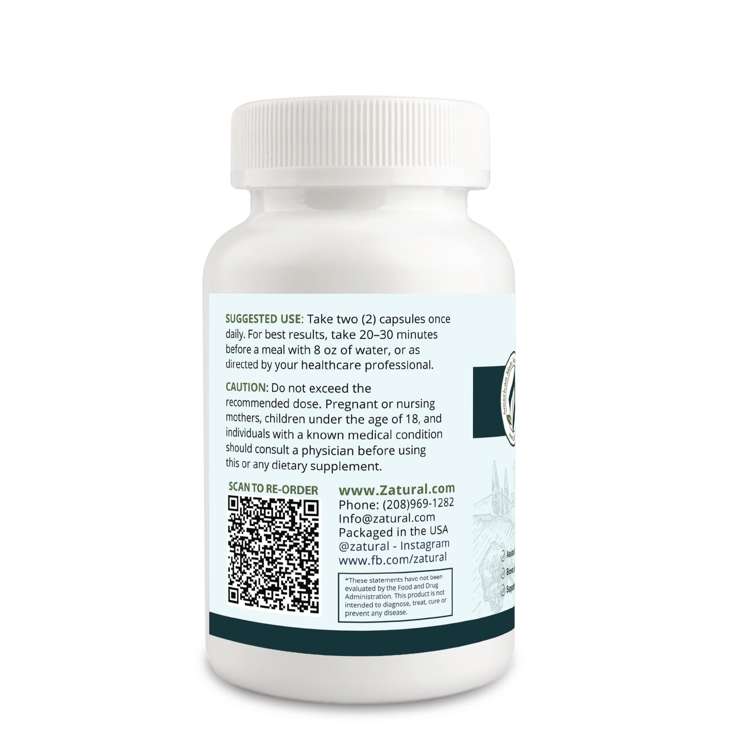 Zatural Mushroom Complex 10x Nootropic Mushroom Supplement with Lions Mane, Cordyceps, Reishi, Shiitake, Chaga, Turkey Tail, Maitake Capsules 120