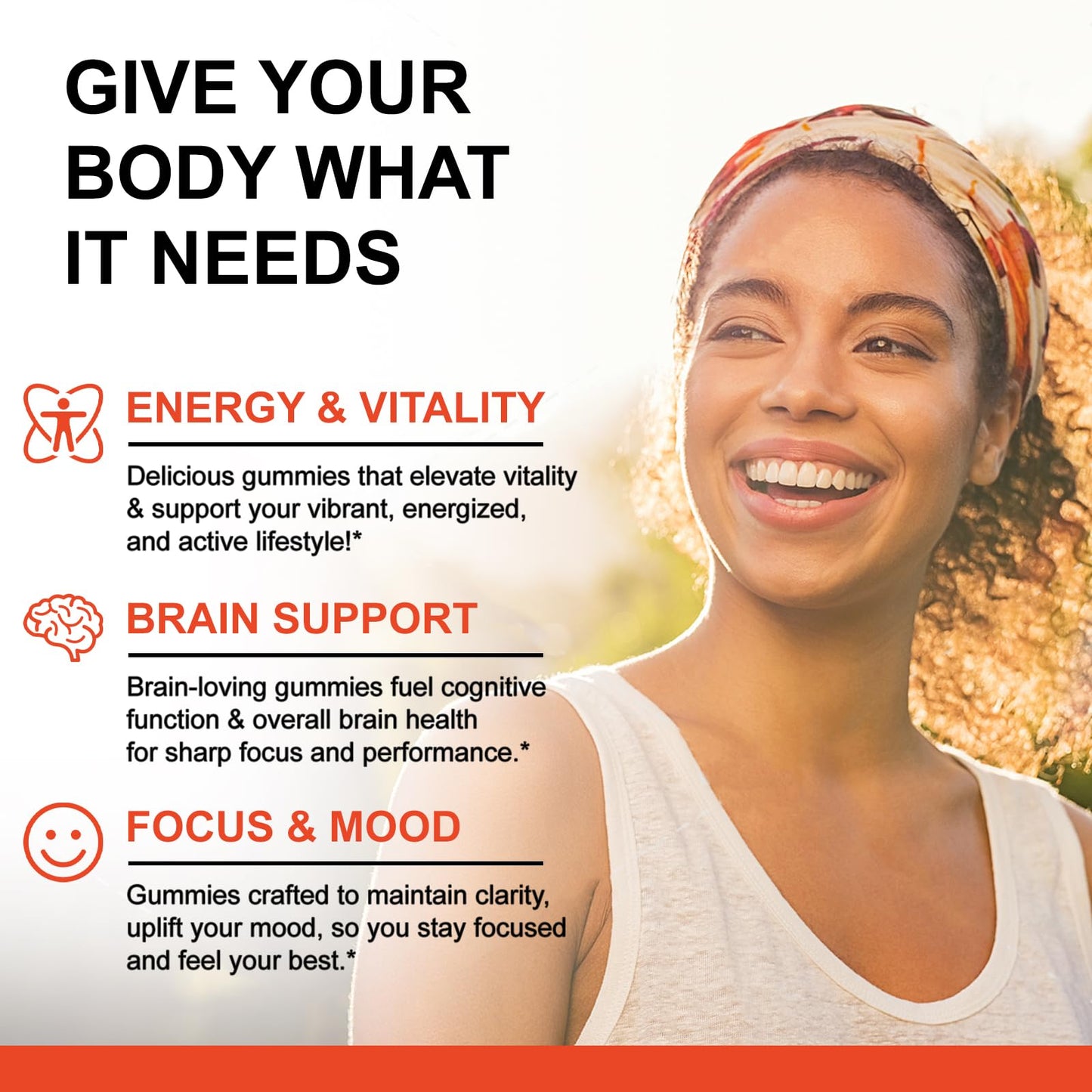 SmildeHeal Vitamin B Complex Gummies for Women & Men - B Complex with B Vitamins, Vitamin C & Choline - Energy & Immune Support - Vegan, Sugar Free, Peach Flavor - 120 Gummies
