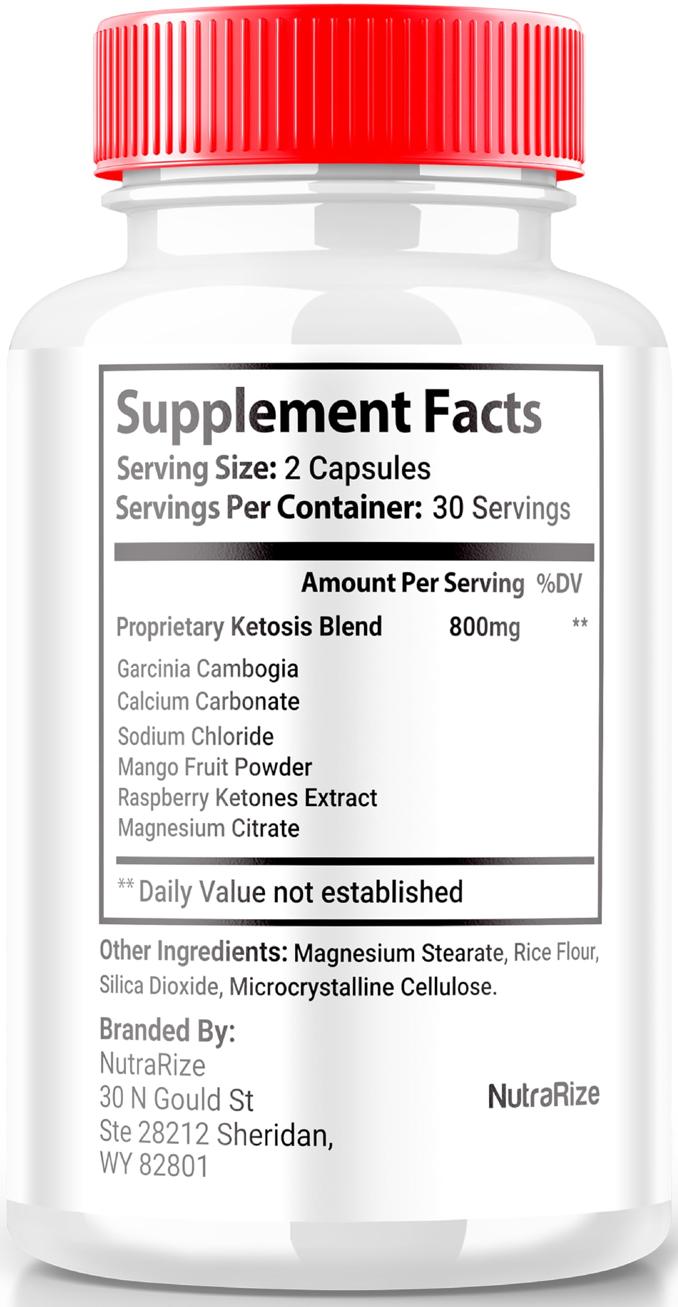 NutraRize Raspberry Ketone Capsules 180 Capsules