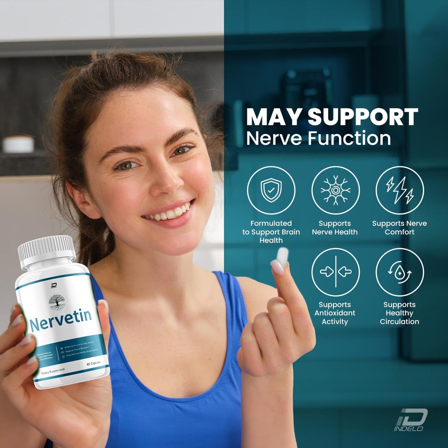 Indelo Nervetin Capsules 180 Capsules