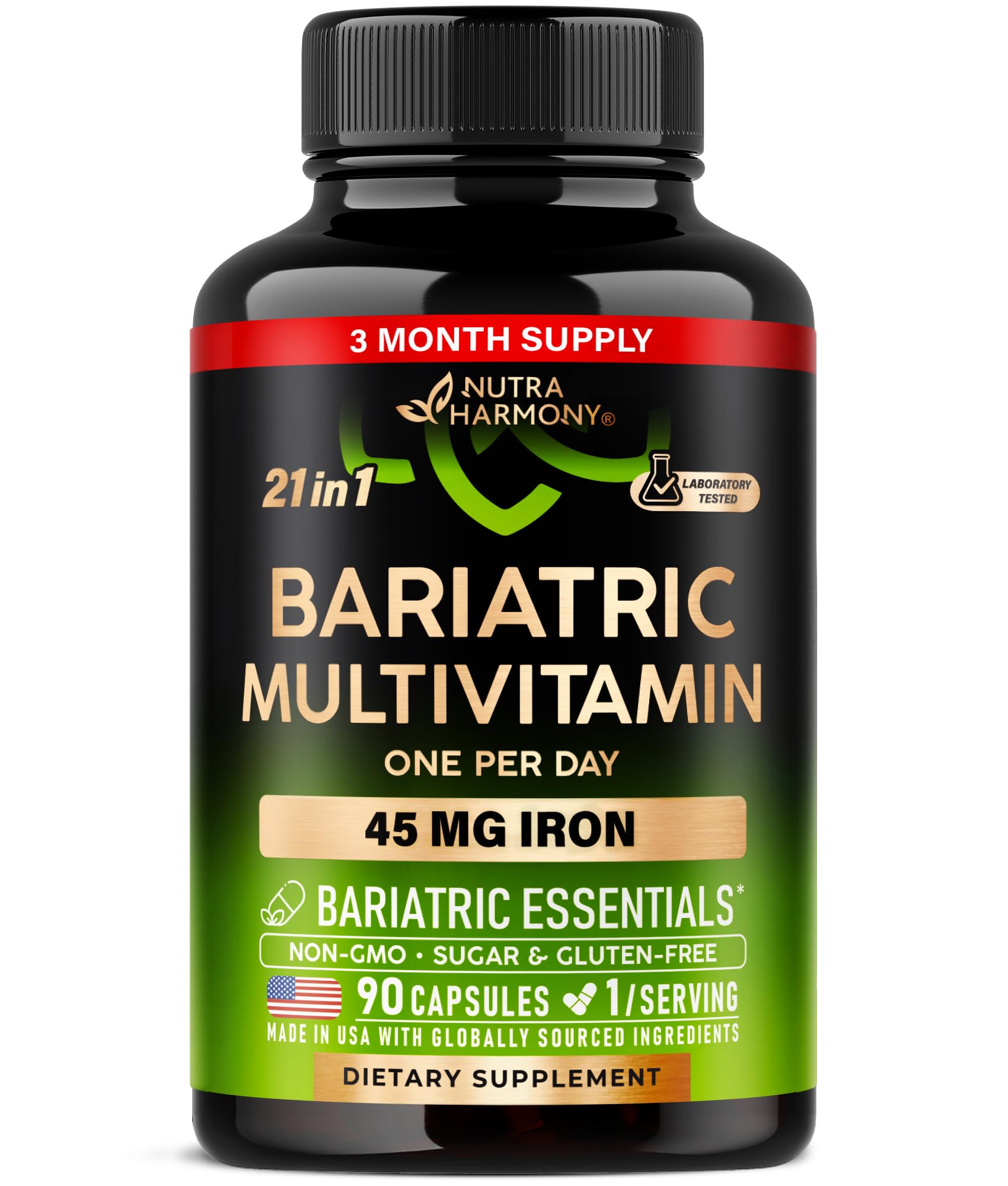 NUTRAHARMONY Bariatric Multivitamin Capsules 90 Count