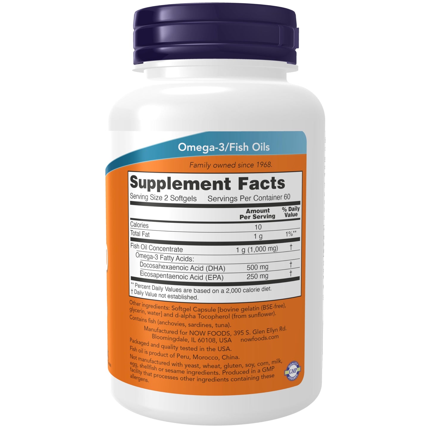 NOW Foods DHA-250 with 125 EPA Softgels 120