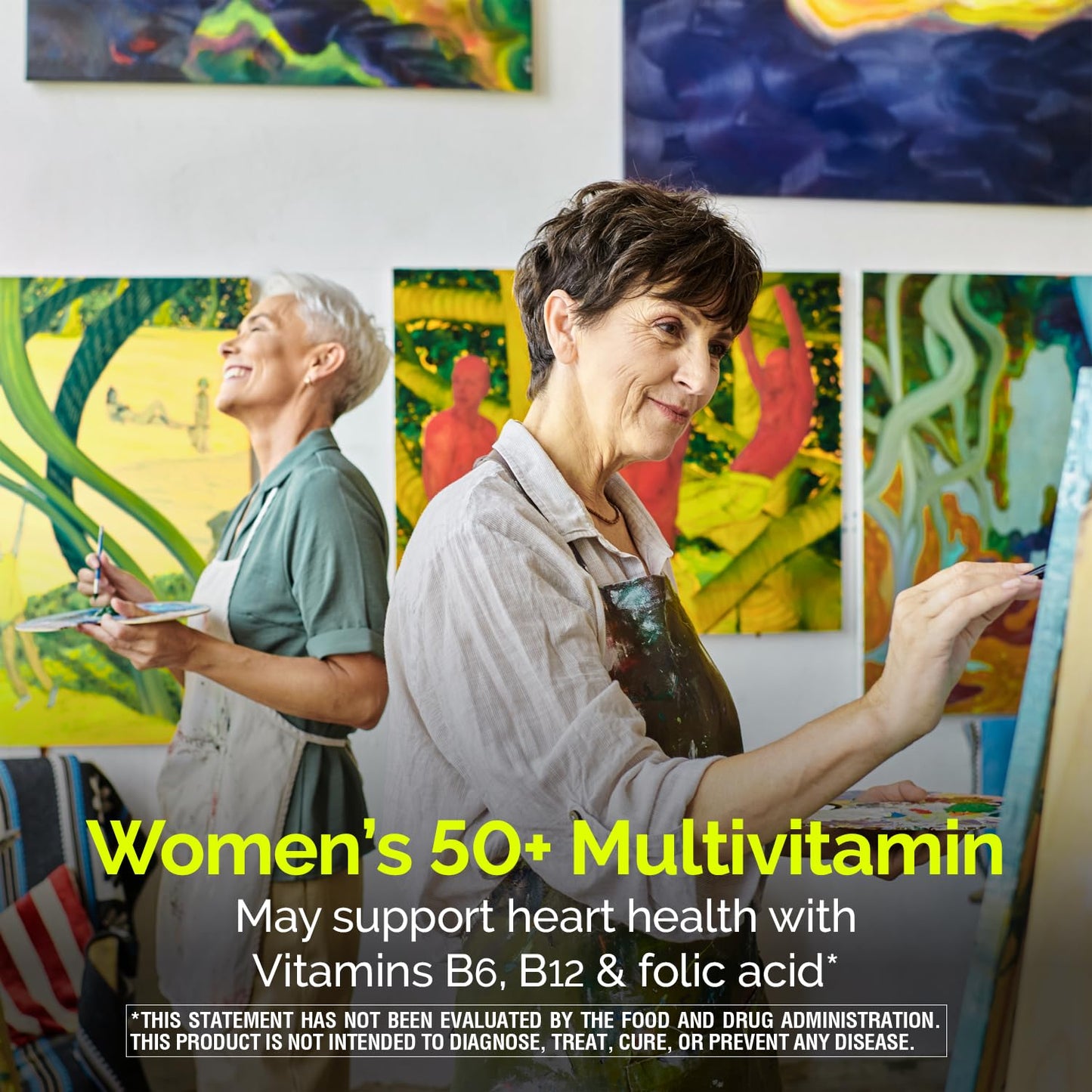 Nature's Wonder Advanced Womens 50+ Multivitamin/Multimineral Supplement with Vitamin D3 and B Vitamins, 120 Tablets