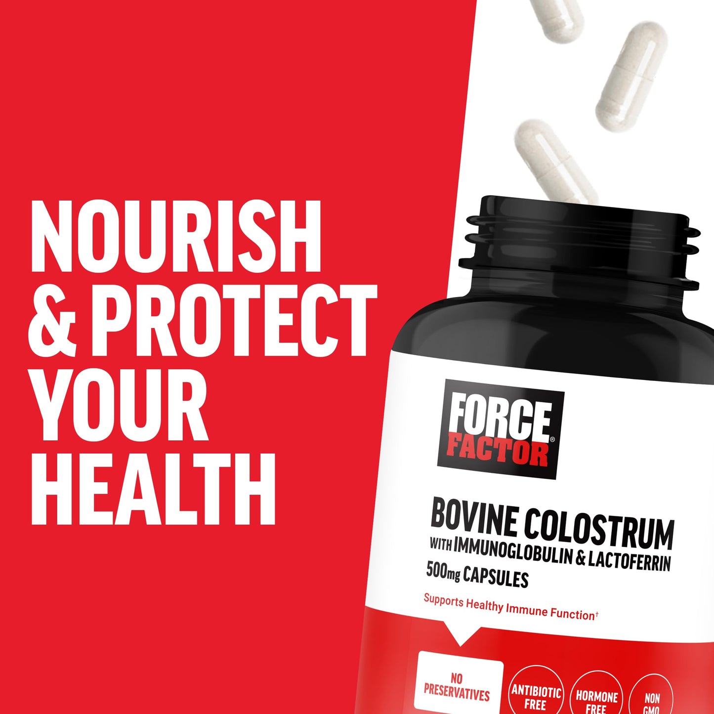 Force Factor Bovine Colostrum Capsules 120 Capsules