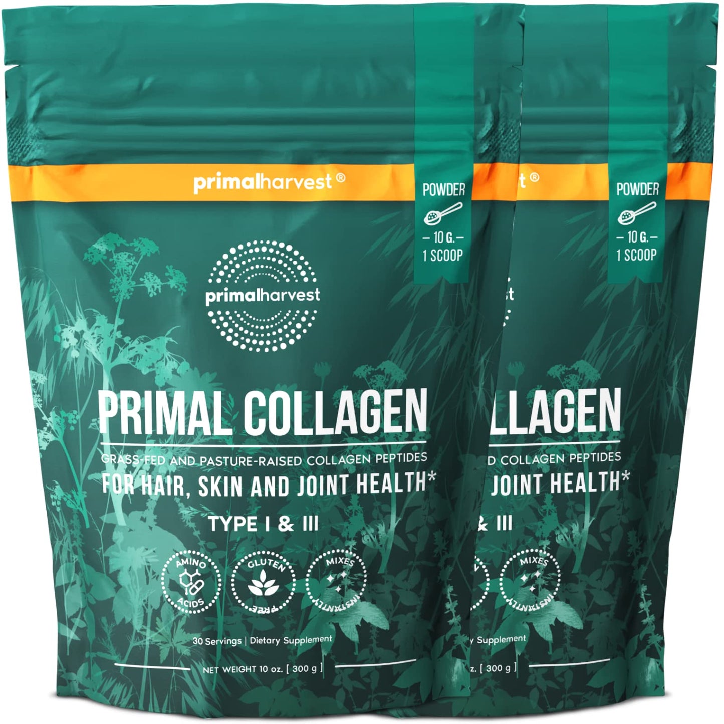 Primal Harvest Collagen Powder 30 Servings 2 Pack