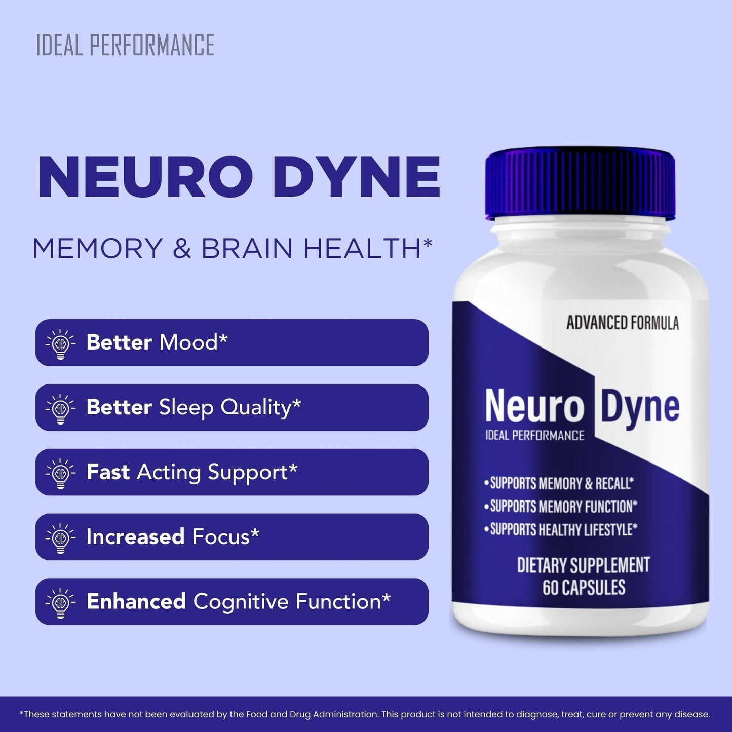 IDEAL PERFORMANCE NeuroDyne Capsule, 60 Count
