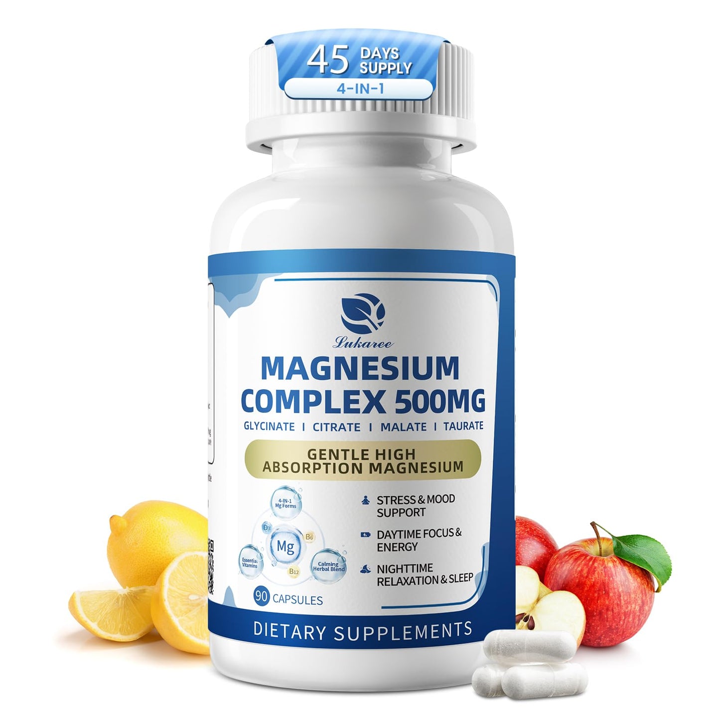 Lukaree Magnesium Complex Capsules 90 Count