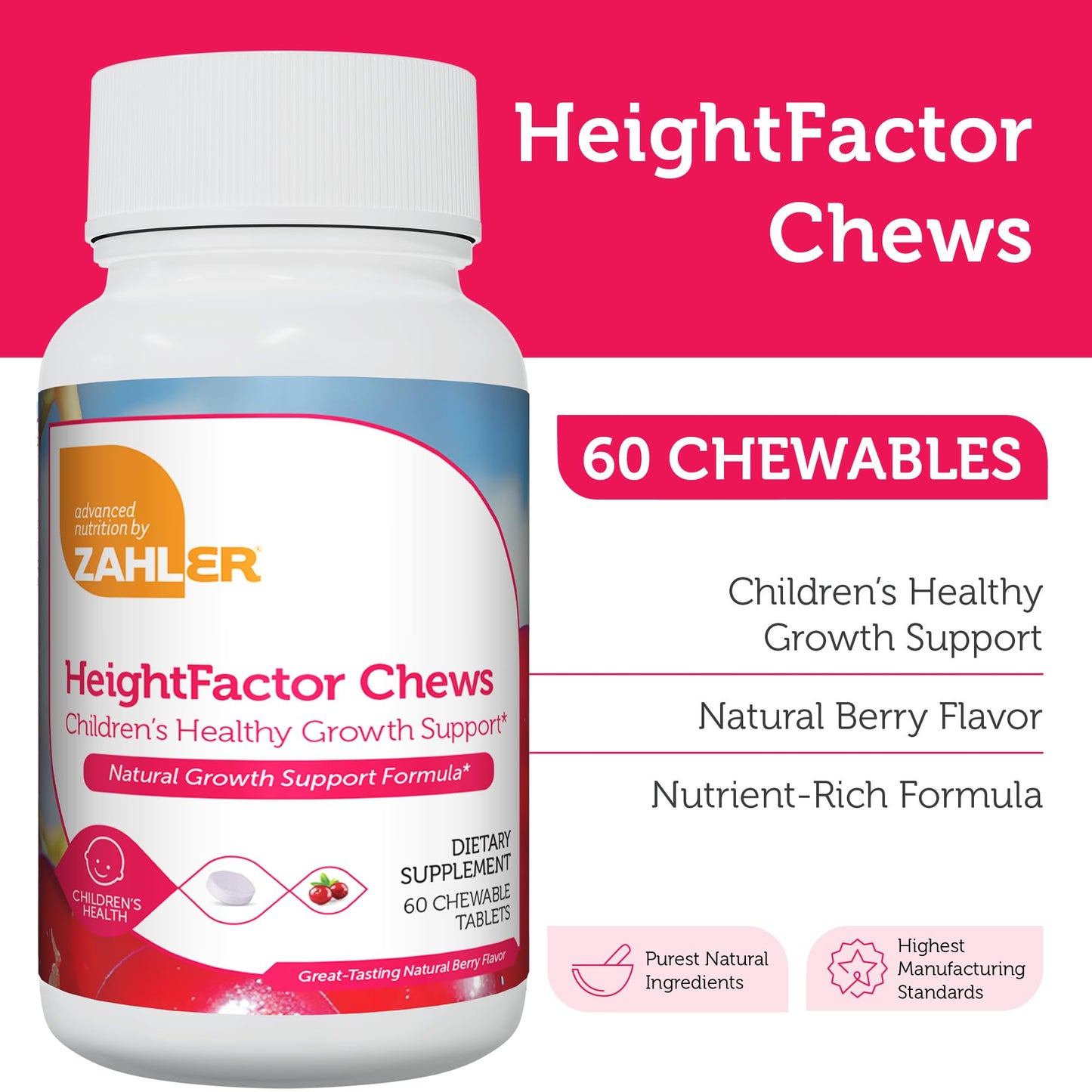 Zahler HeightFactor Tablet, 60 Count