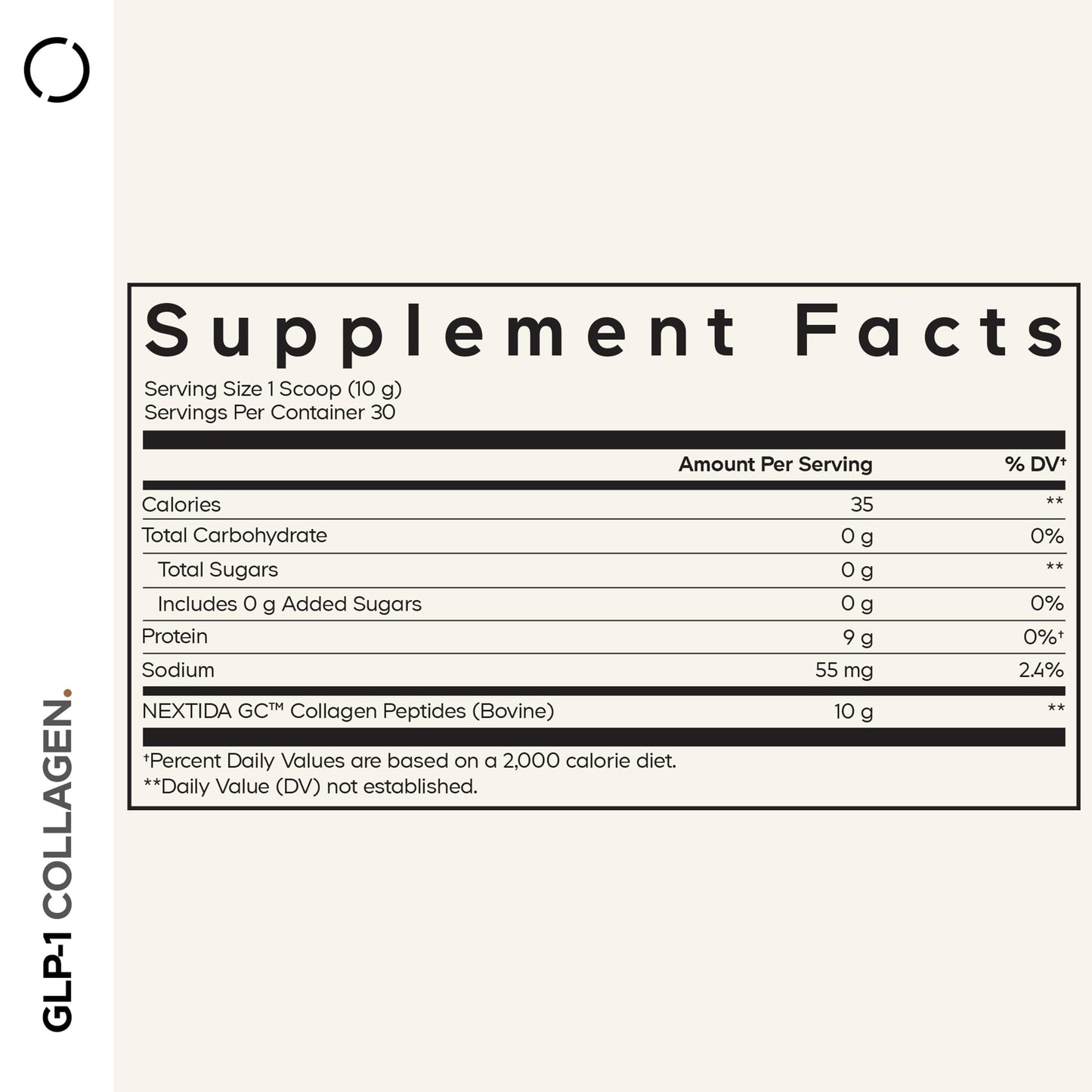 Codeage GLP-1 Collagen Powder Supplement 10.58 Oz