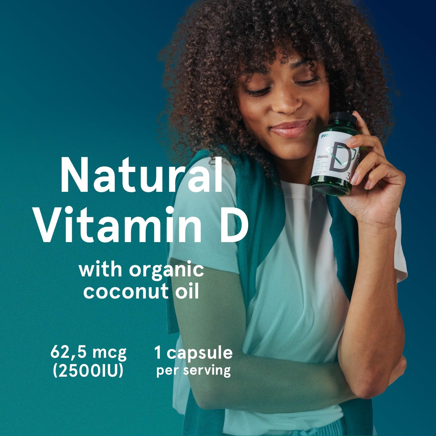 Puori Vitamin D3 Softgels 120 Count