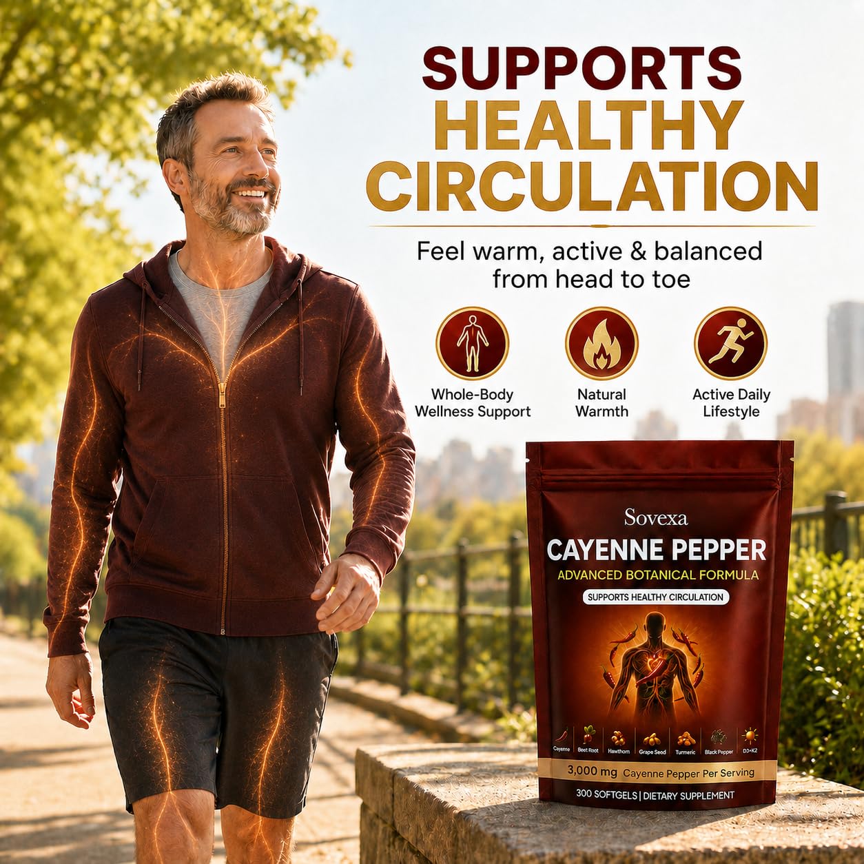 WDVNEX Sovexa Cayenne Pepper Softgels 300