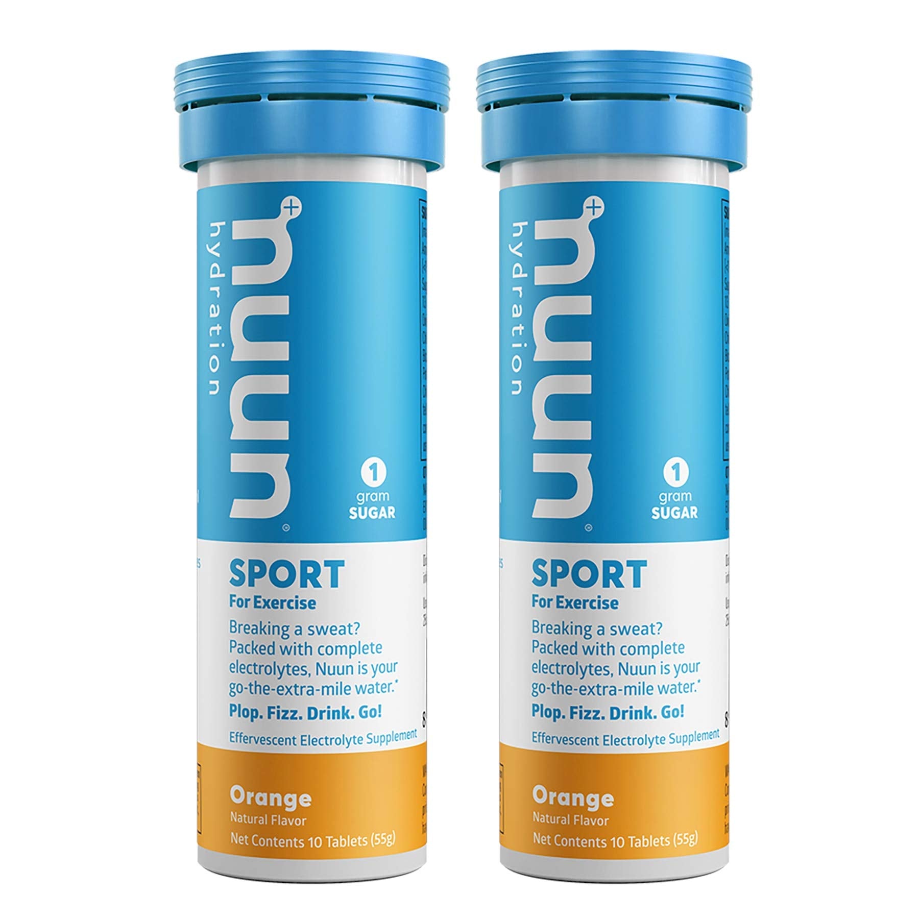 Nuun Bev Tube Orange Tablets, 10 Count (Pack of 2)