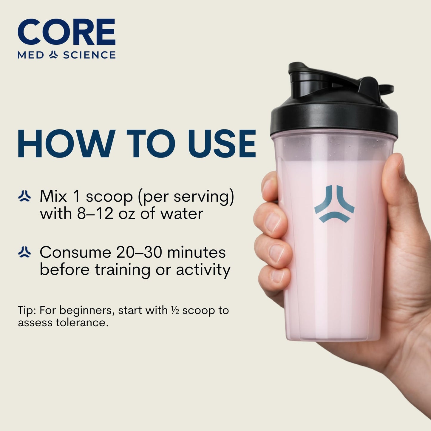 Core Med Science Pre Workout Powder for Men & Women, Bombsicle, 17.35