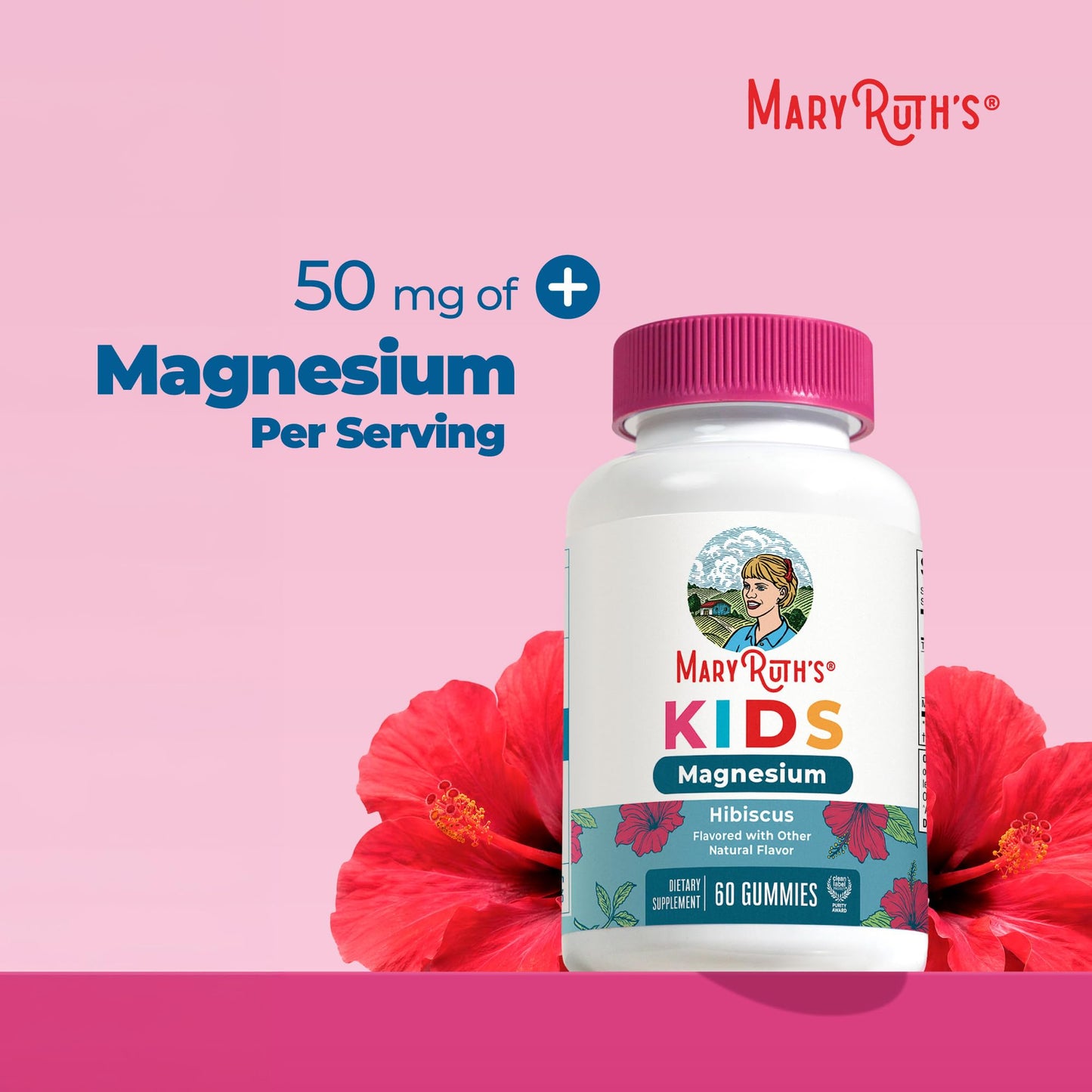 MaryRuth's Kids Magnesium Gummies 60 Count