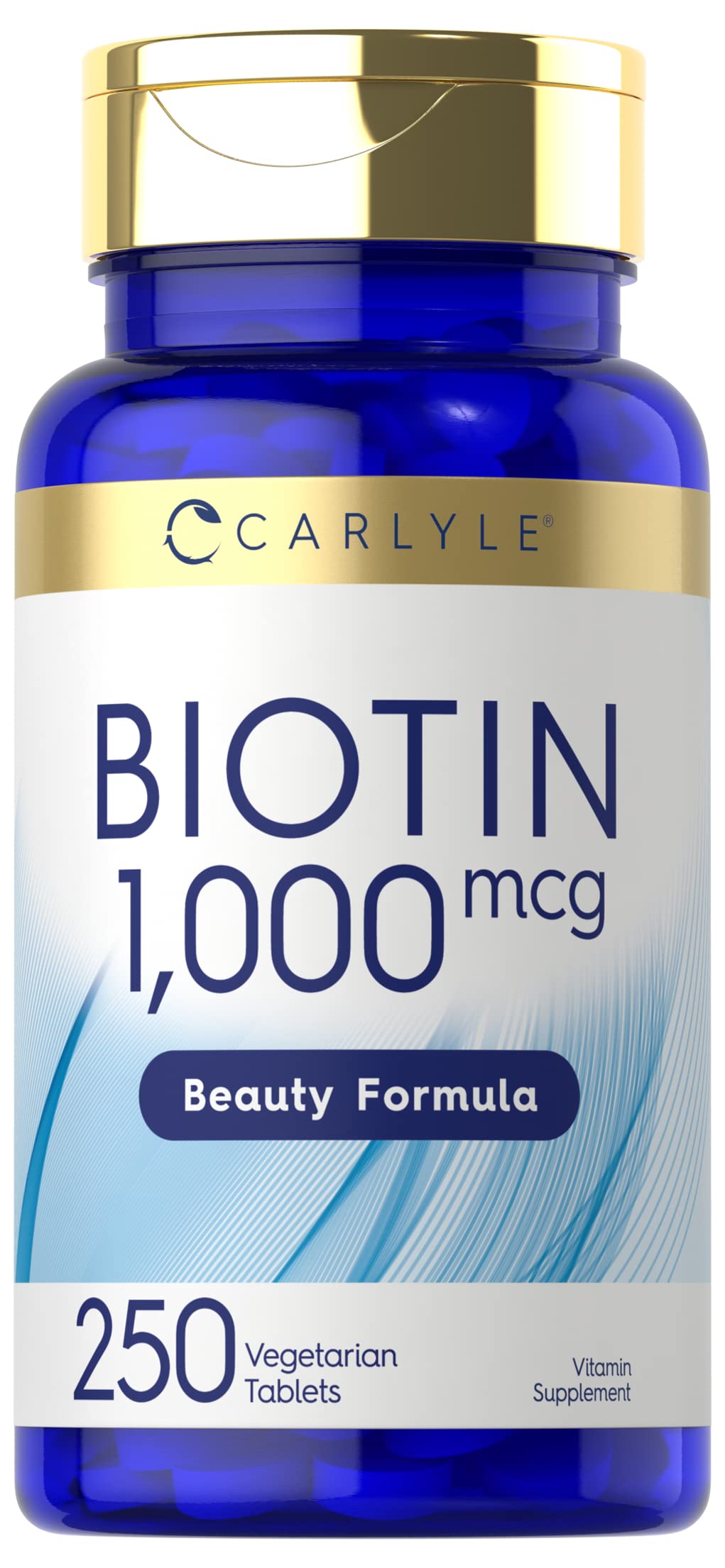 Carlyle Biotin 1000mcg Tablets, 250 Tablets