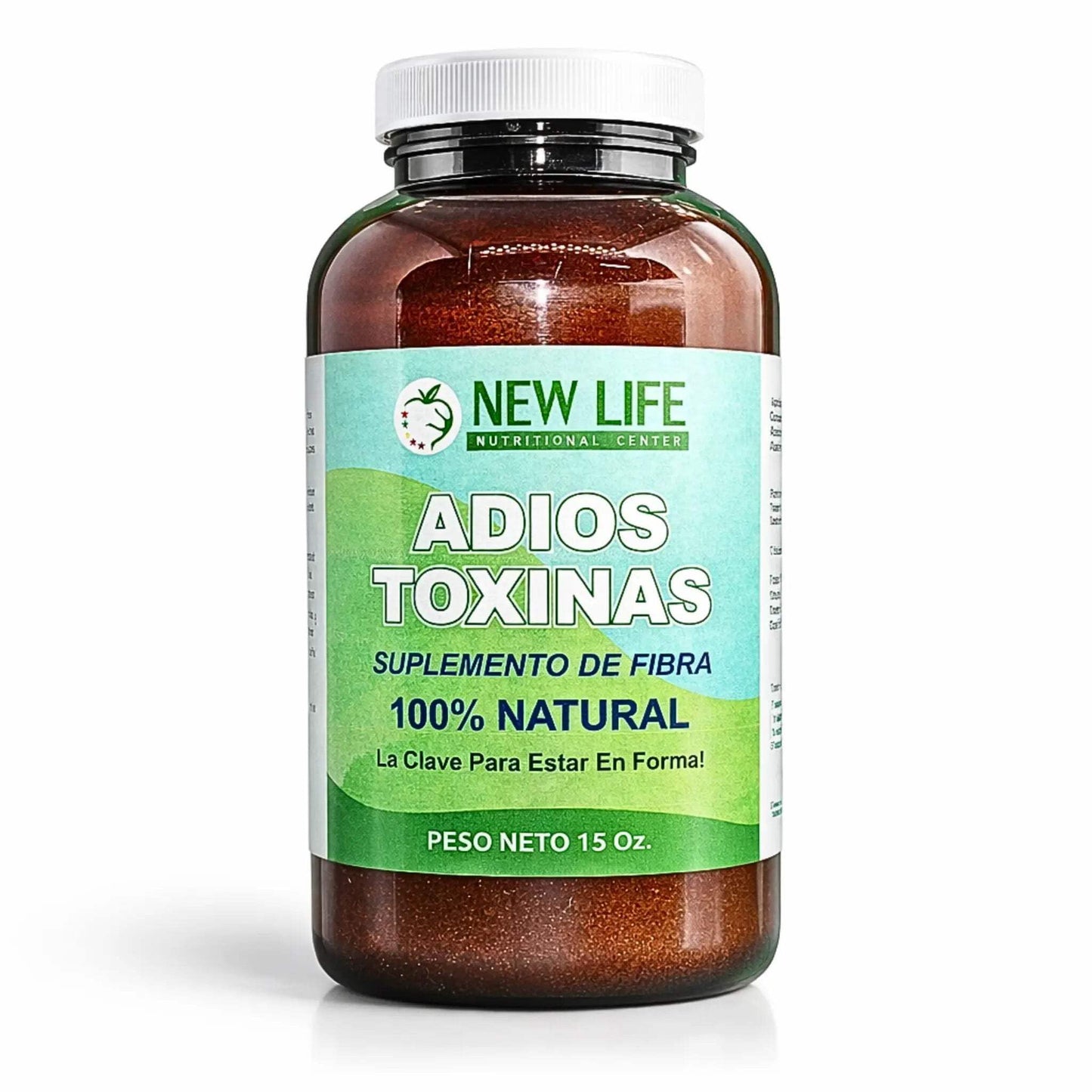 Manteniendo Tu Salud New Life Adios Toxinas, Detoxing Support, Fiber Supplement Powder 15 oz