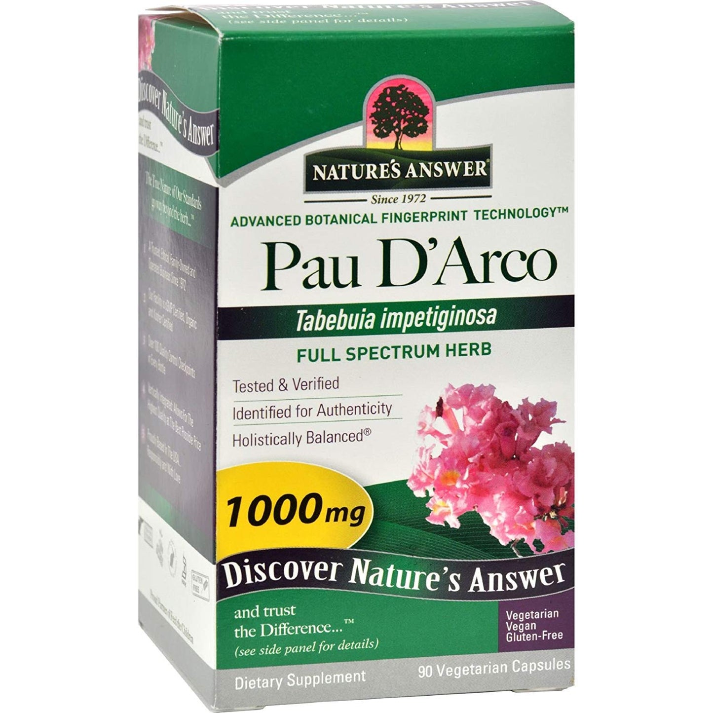 Nature's Answer Pau D'Arco Supplement Capsules 90 Count