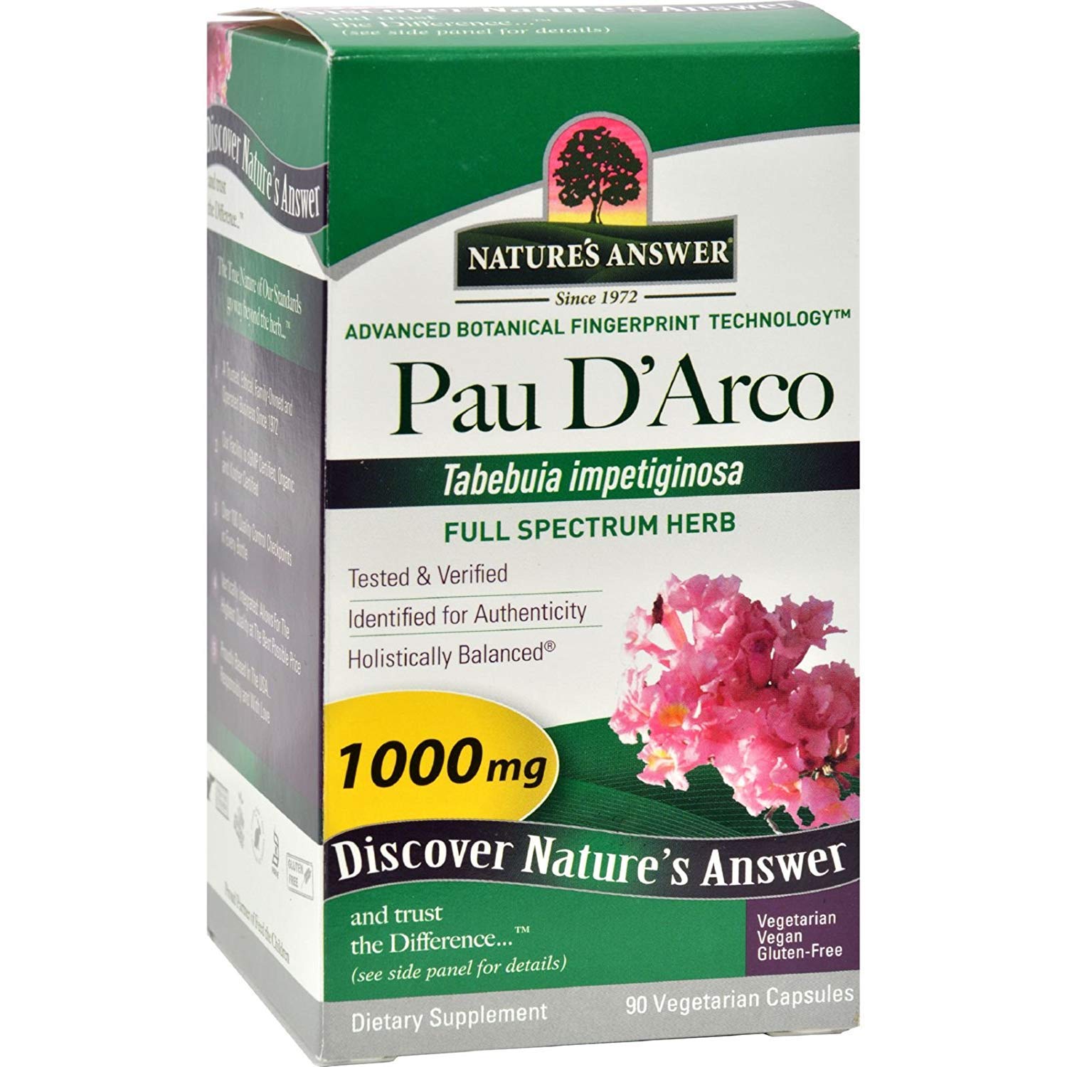 Nature's Answer Pau D'Arco Supplement Capsules 90 Count