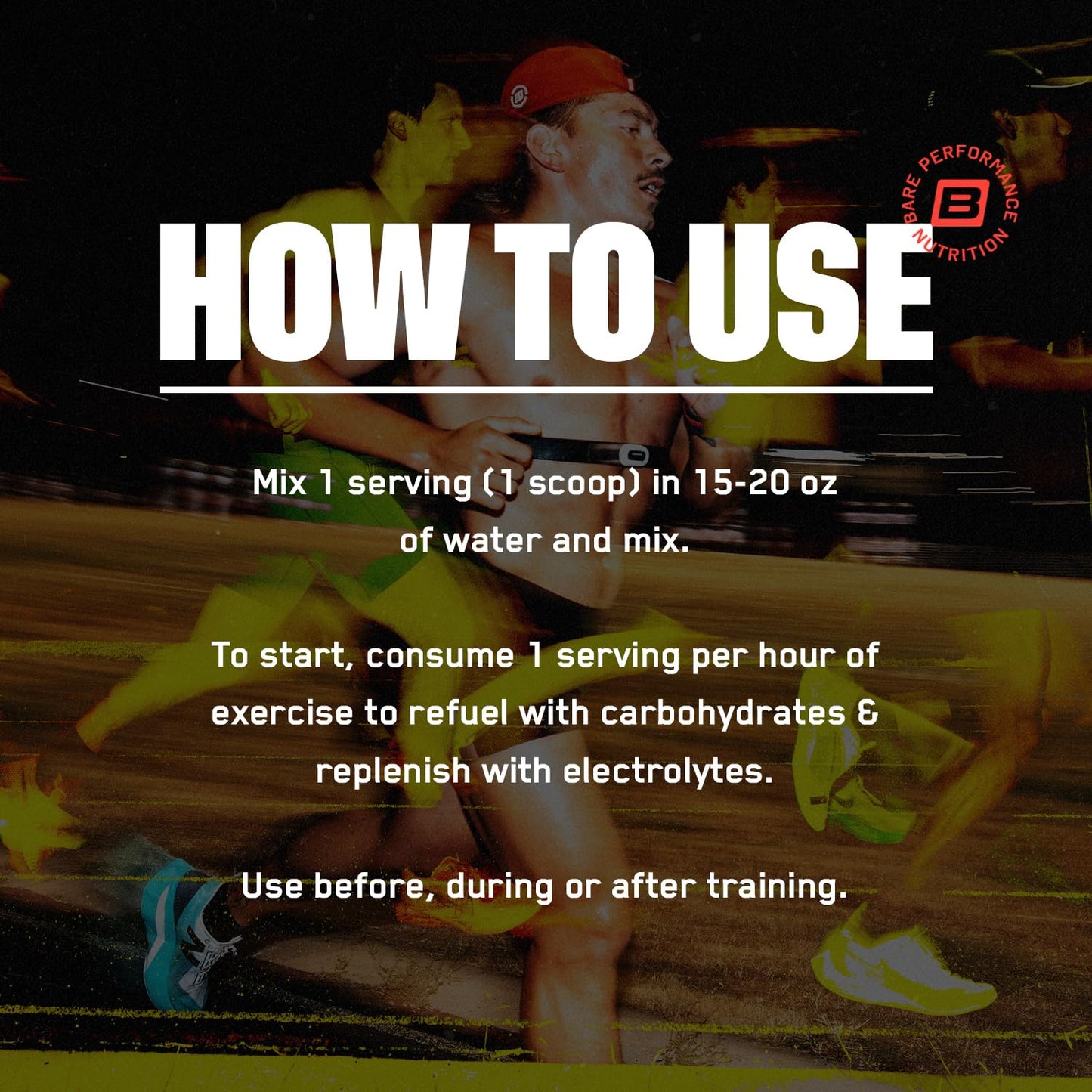 Bare Performance Nutrition BPN G.1.M Go One More Sport Endurance Training Fuel Carbohydrate & Electrolytes Powder Formula, Salted Watermelon, 22 Servings