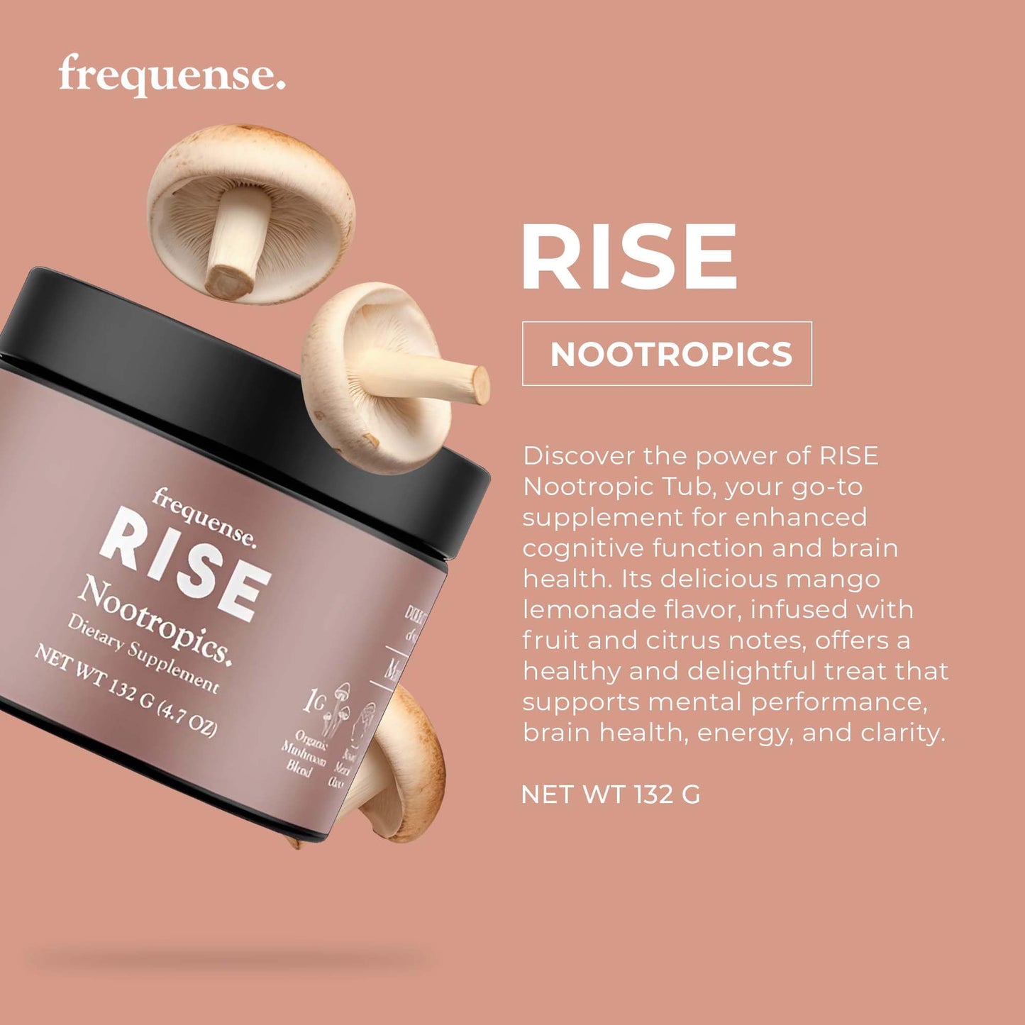 FREQUENSE Rise Nootropic Powder 4.7 oz