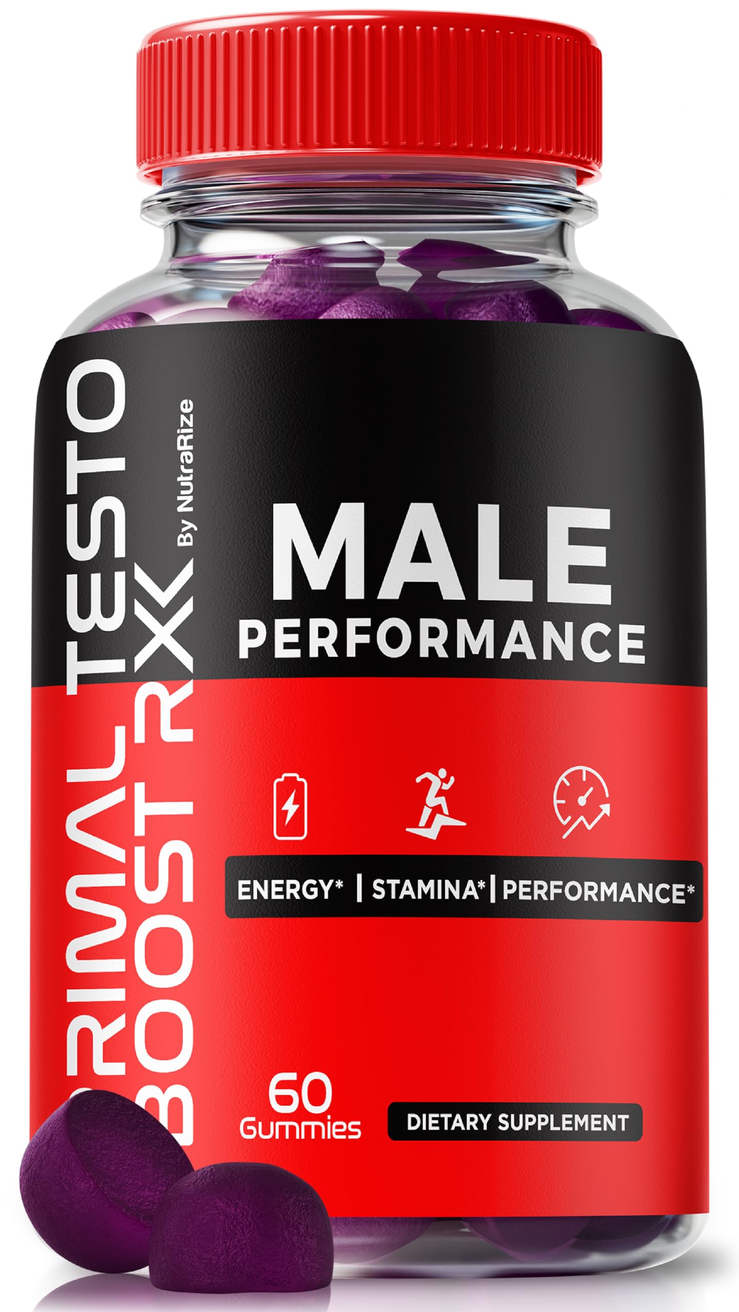 NutraRize Primal Testo Boost RX Gummies 60 Count