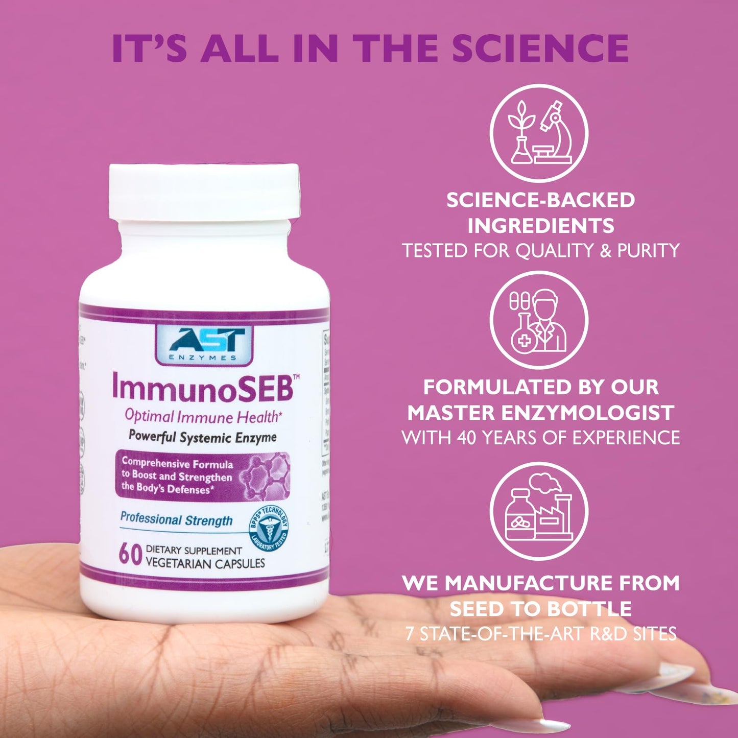 AST Enzymes ImmunoSEB 60 Capsules