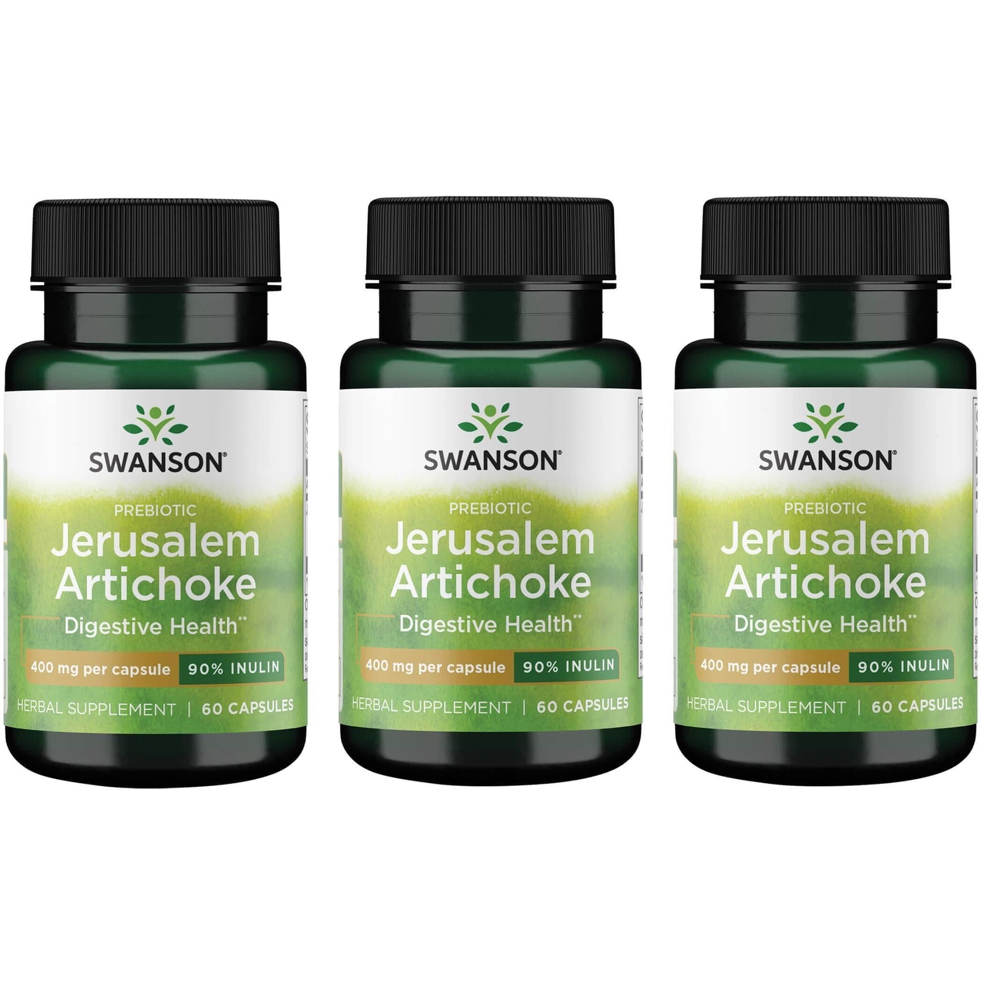 Swanson Premium Brand Prebiotic Jerusalem Artichoke - 90% Inulin 400 mg, 180 Capsules