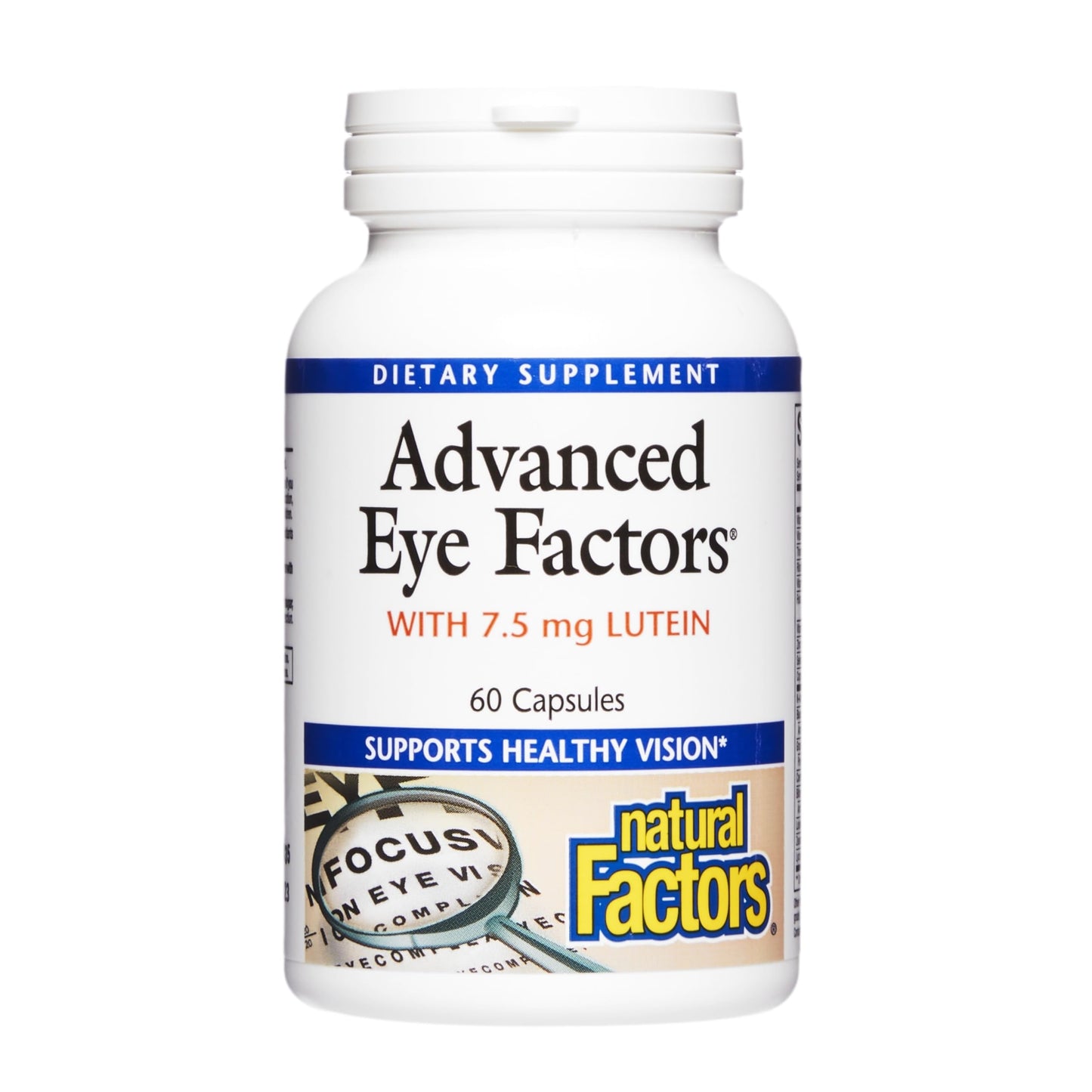Natural Factors Advanced Eye Factors Antioxidant Support for Healthy Vision with Lutein and Zeaxanthin Capsules 60 Count