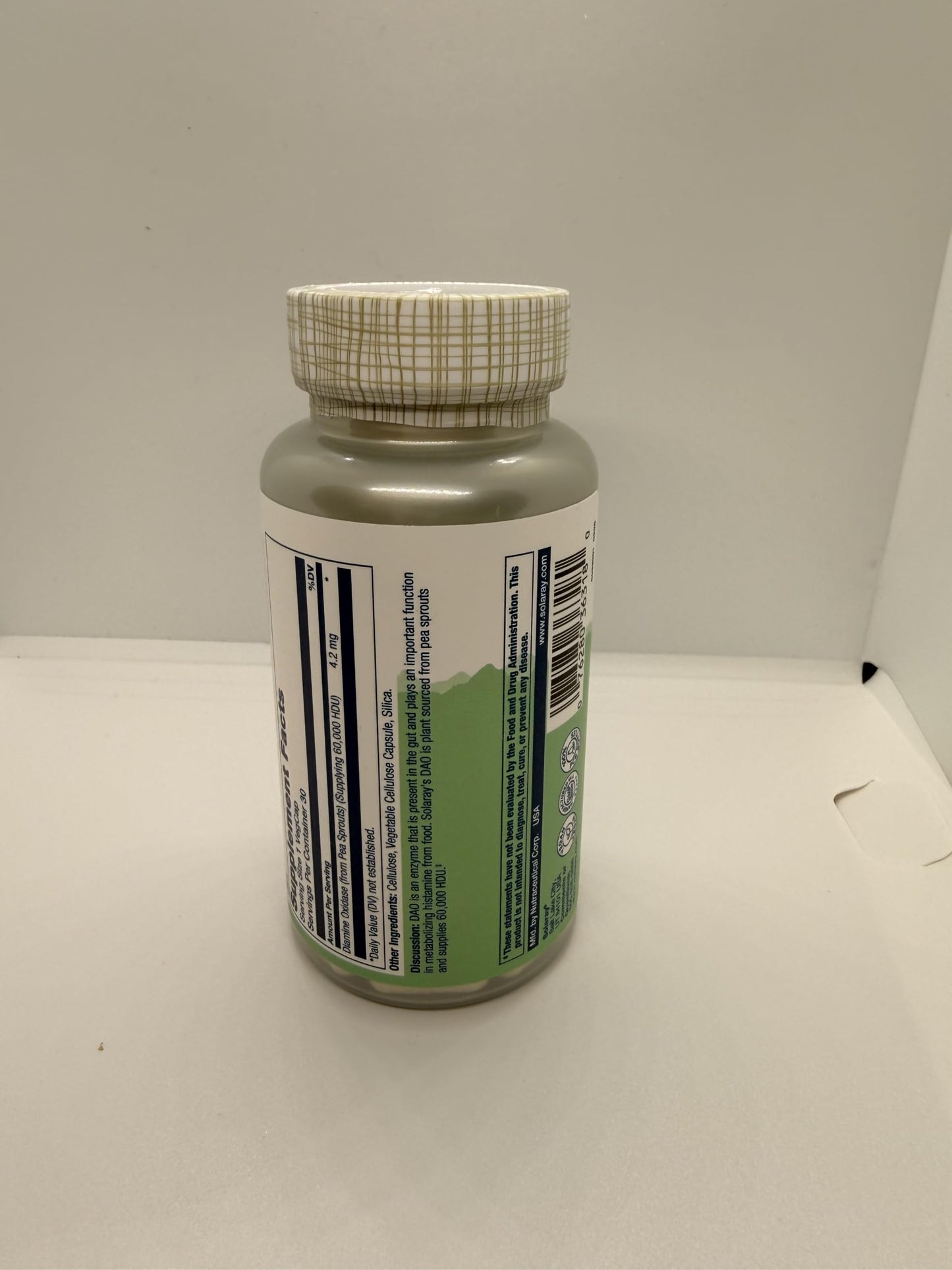 Solaray DAO Enzyme Capsule 30 VegCaps