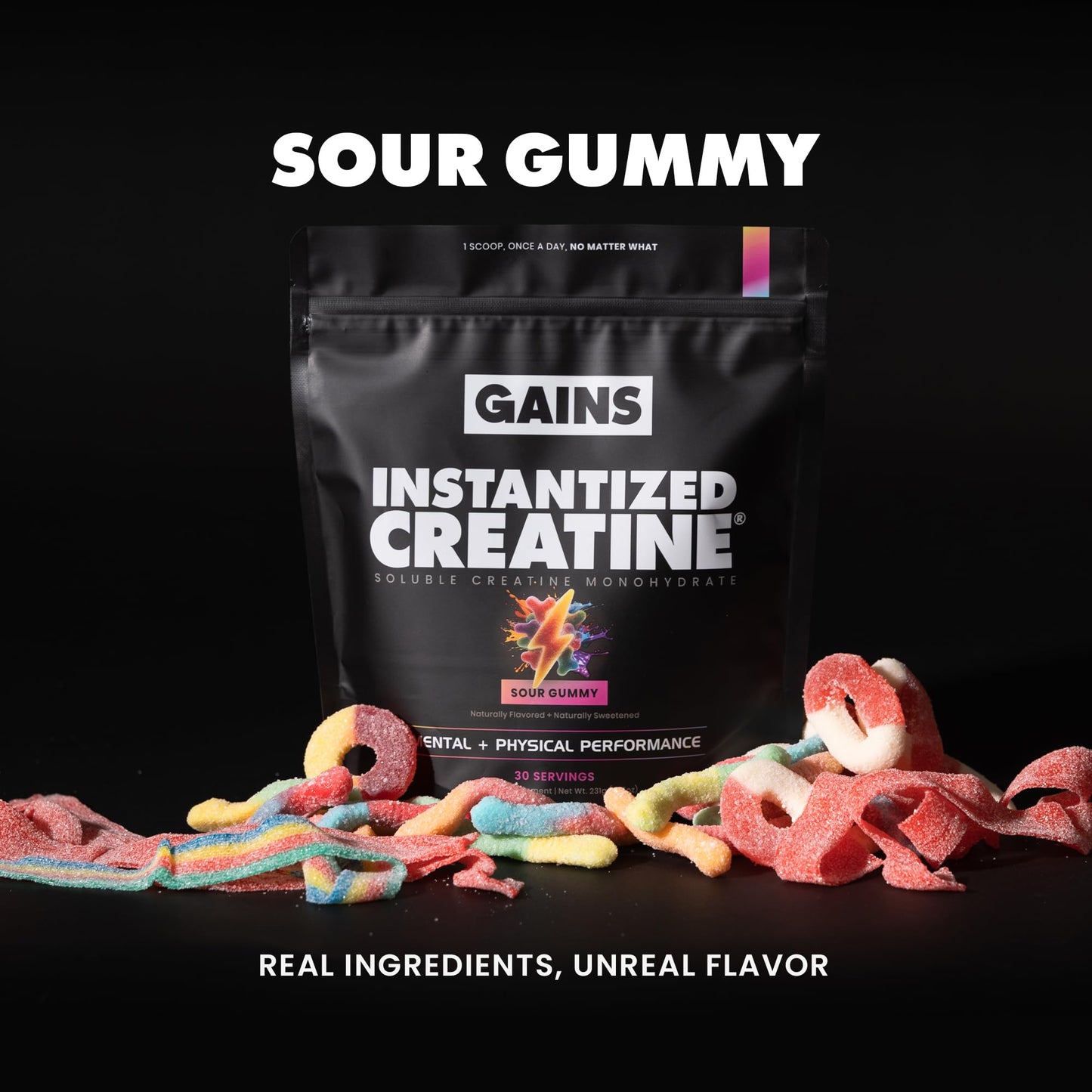 Gains in Bulk Instantized Creatine Monohydrate Powder 30 Servings